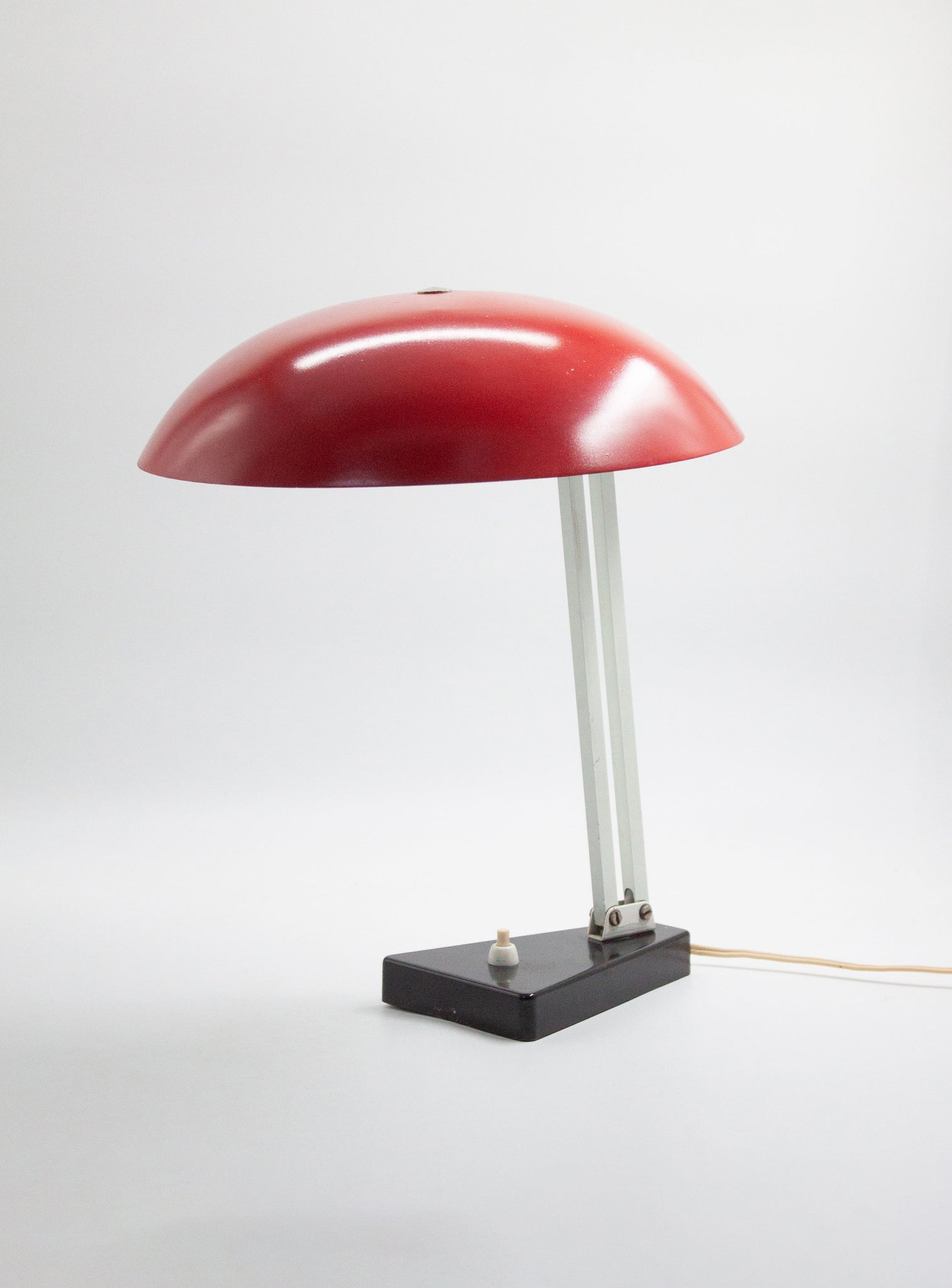 Hala Model 145 Desk Lamp by H. Busquet (Red)