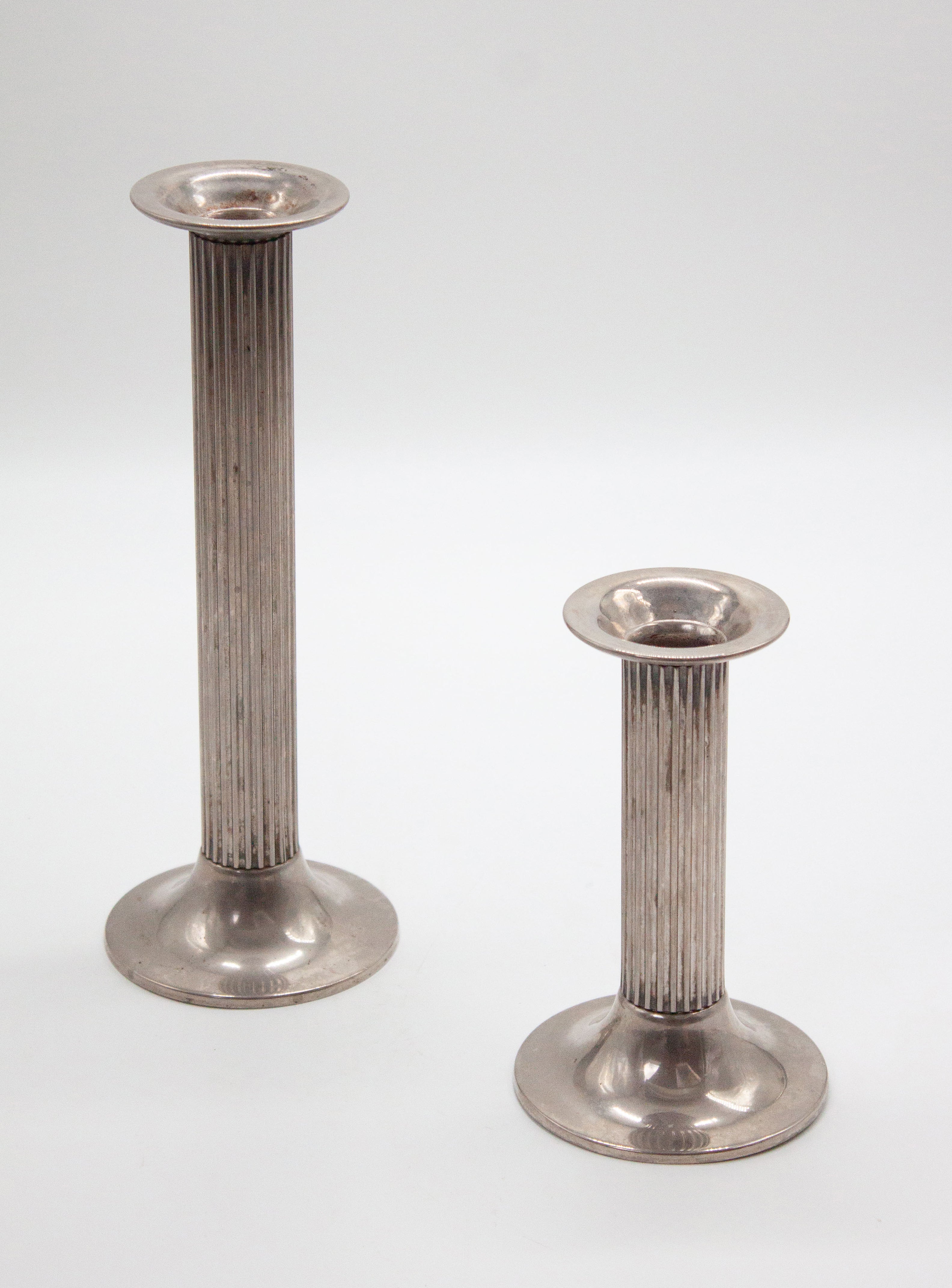 Pillar Candle Holders (Silver Plated) JUKI AMSTERDAM