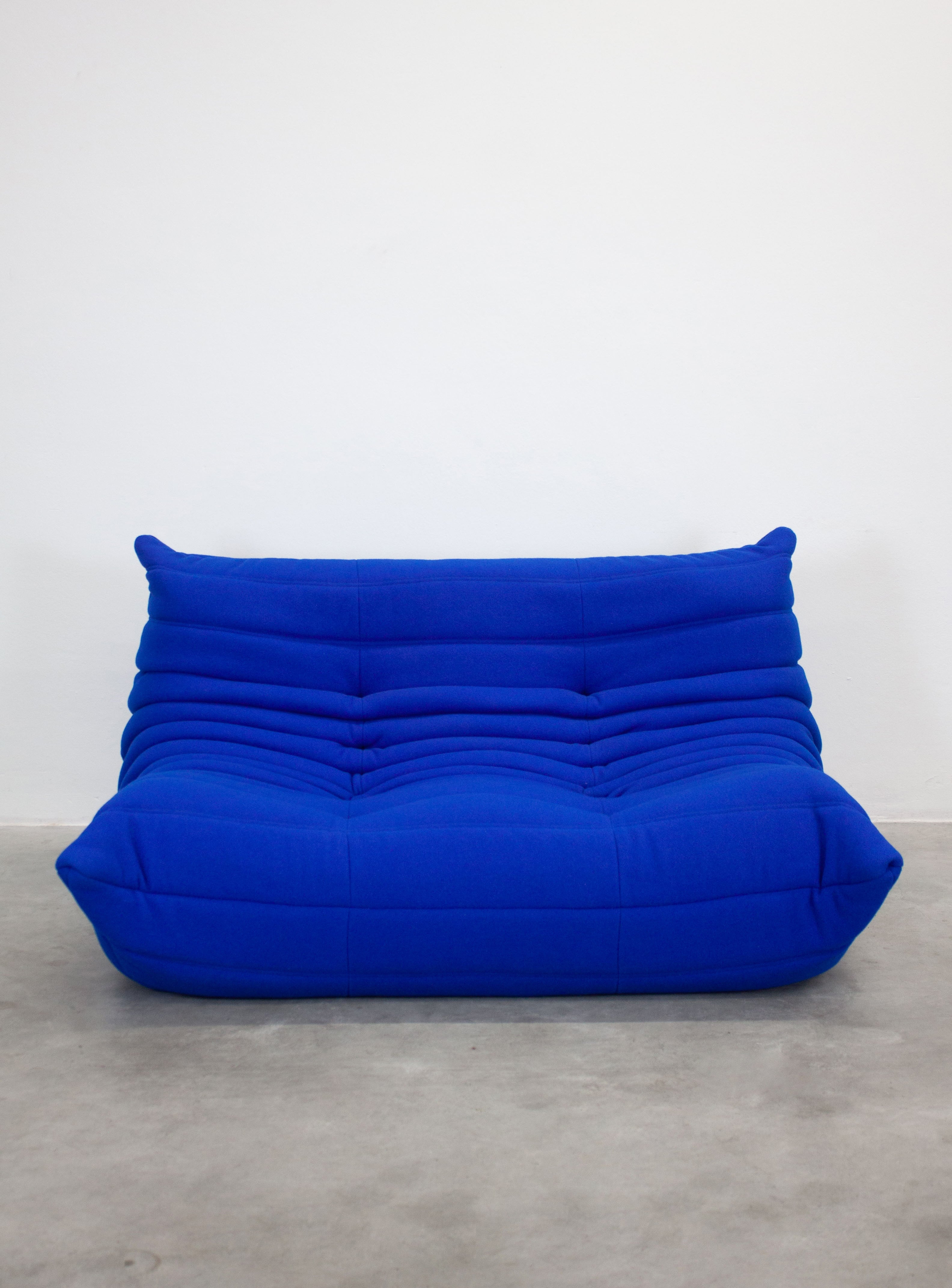 Ligne Roset Togo 2 Seater Sofa by Michel Ducaroy (Cobalt Blue