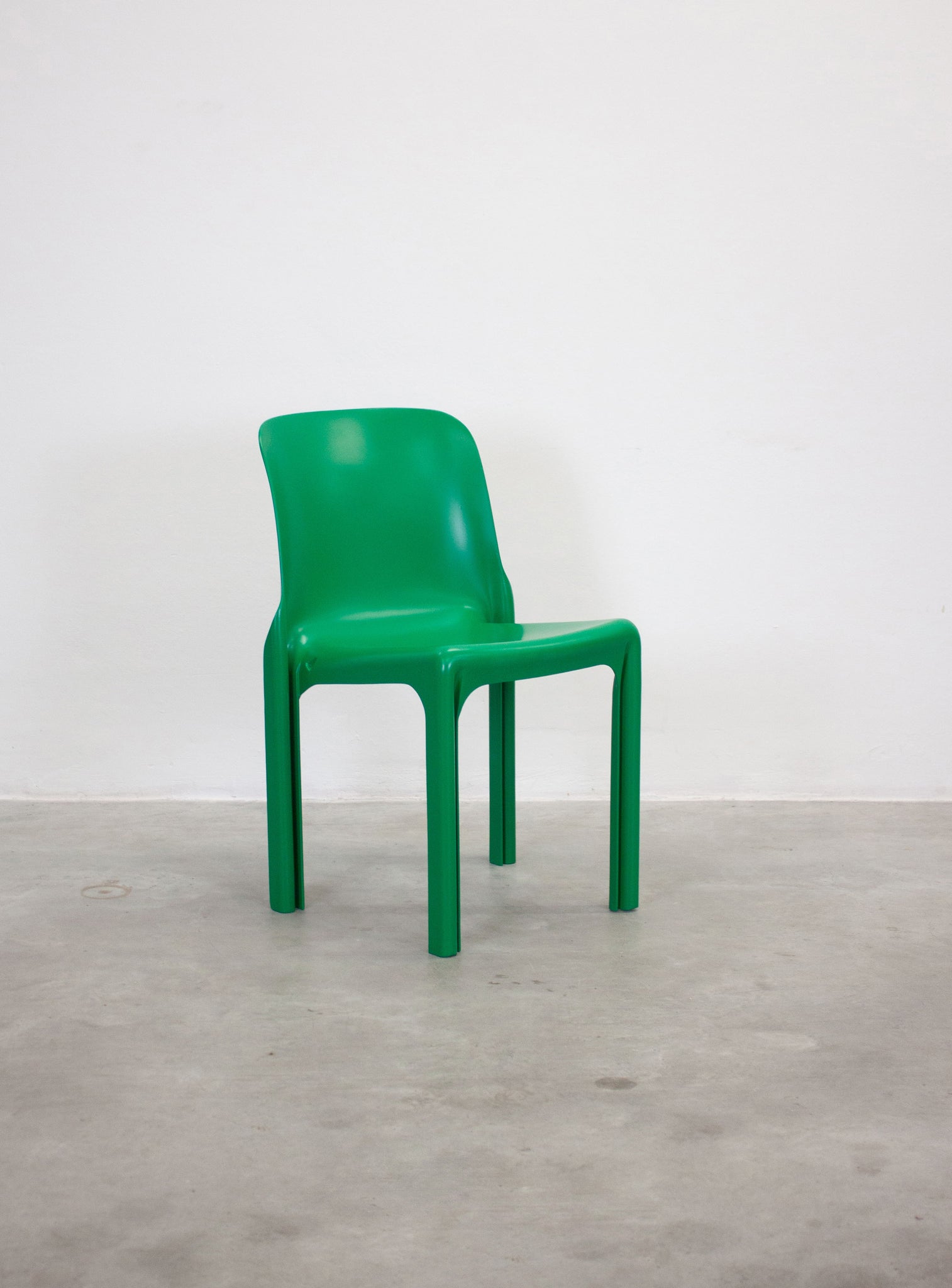 Artemide Selene Dining Chair by Vico Magistretti (Green)