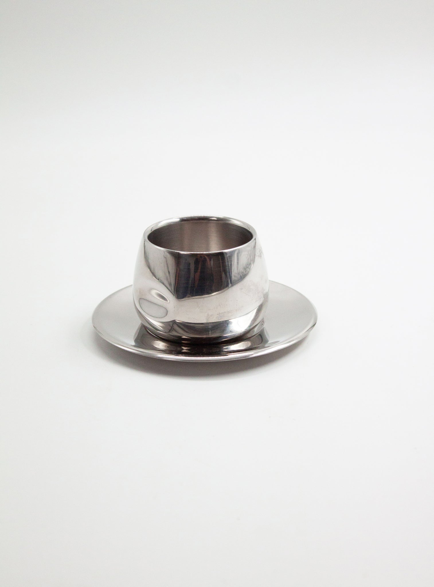 AMC Italy Stainless Steel Coffee Cups & Saucers