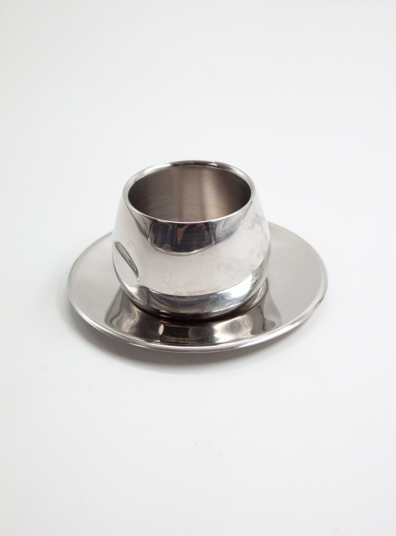 AMC Italy Stainless Steel Coffee Cups & Saucers