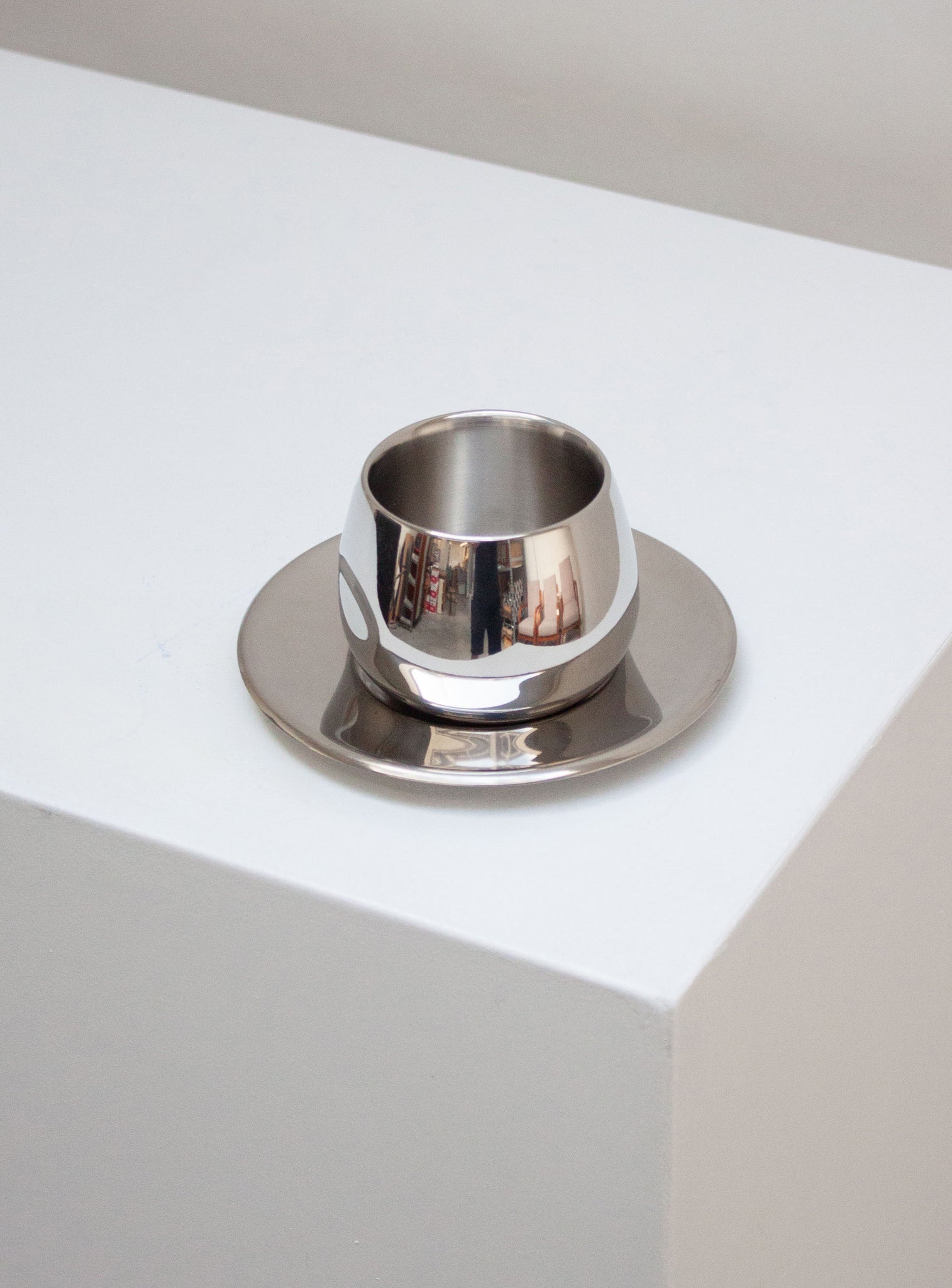 AMC Italy Stainless Steel Coffee Cups & Saucers