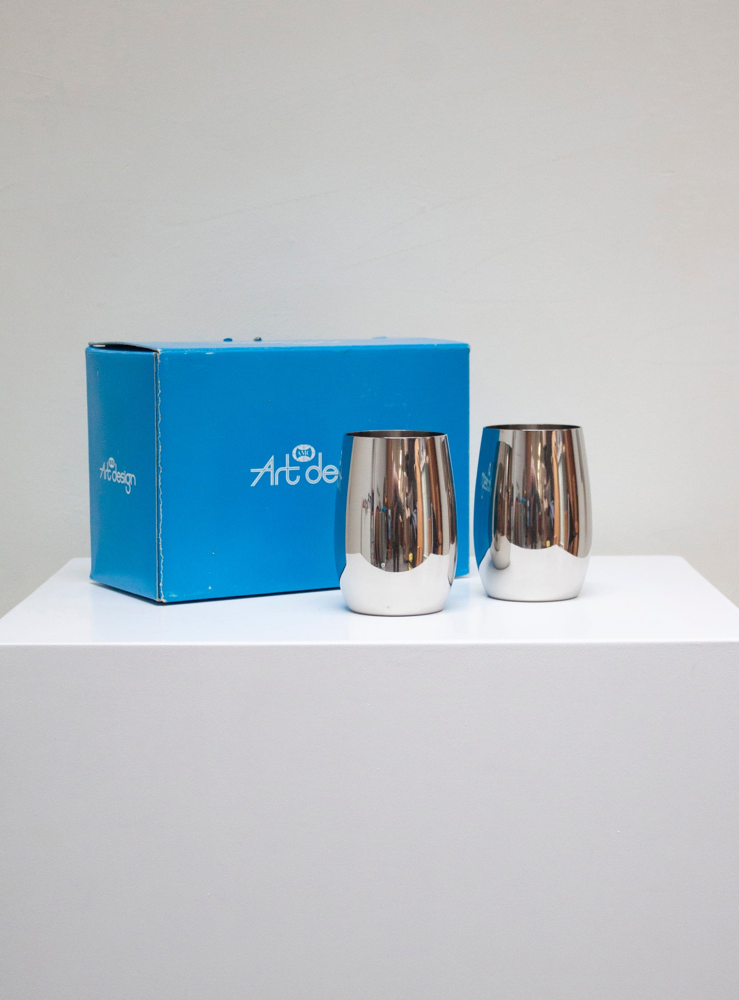 AMC Italy Stainless Steel Water Glasses art. 2071 (Set of 6)