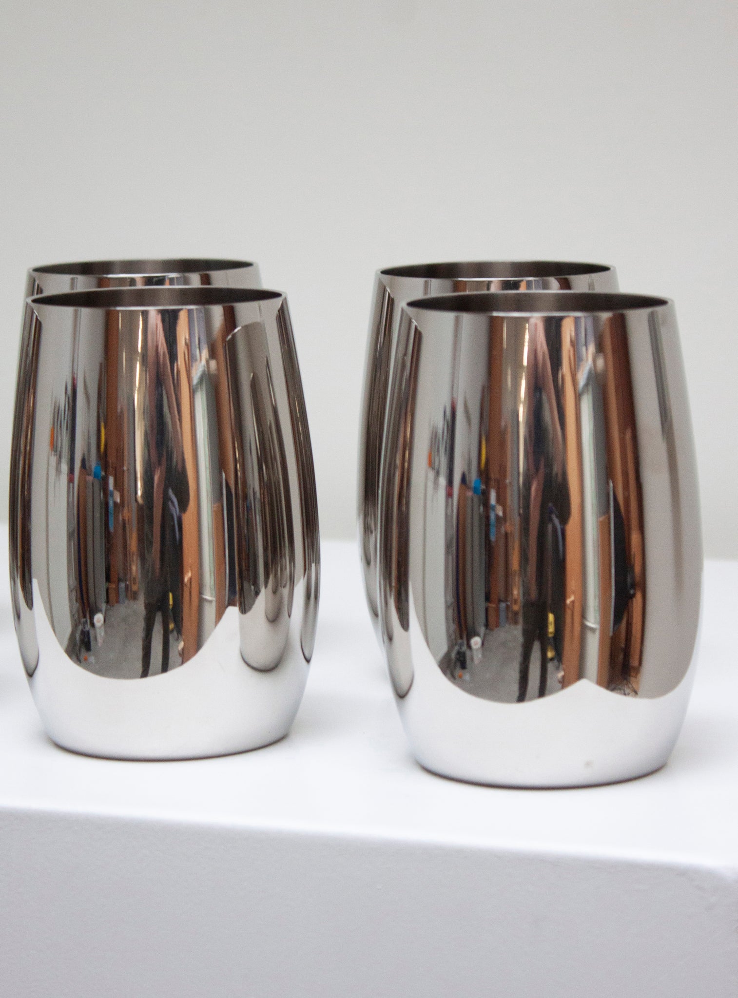 AMC Italy Stainless Steel Water Glasses art. 2071 (Set of 6)