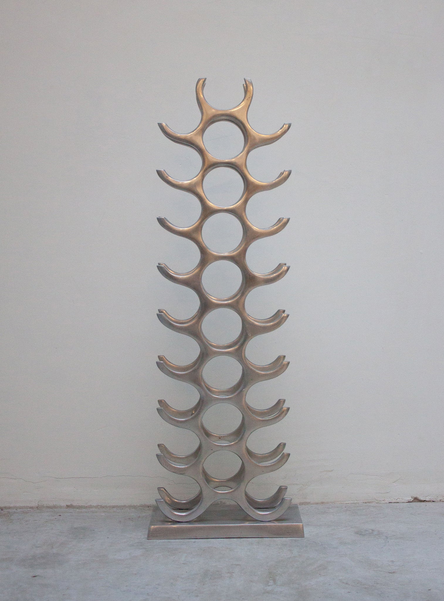 Aluminium Wine Holder by Michael Noll (27 bottles)