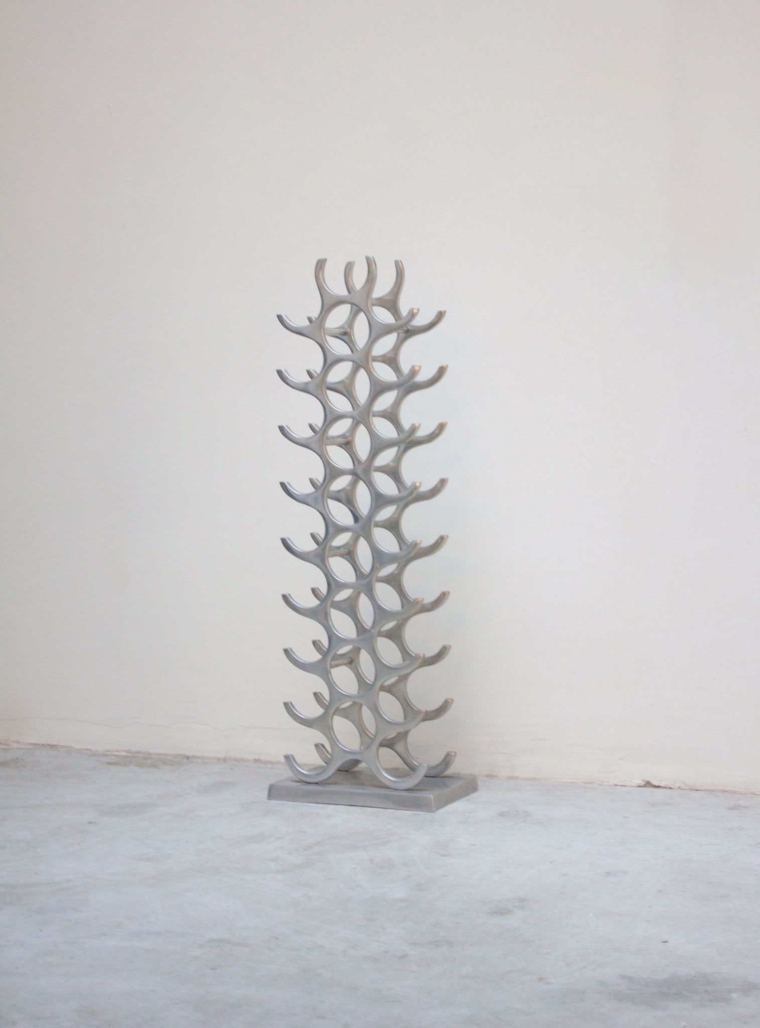 Aluminium Wine Holder by Michael Noll (27 bottles)