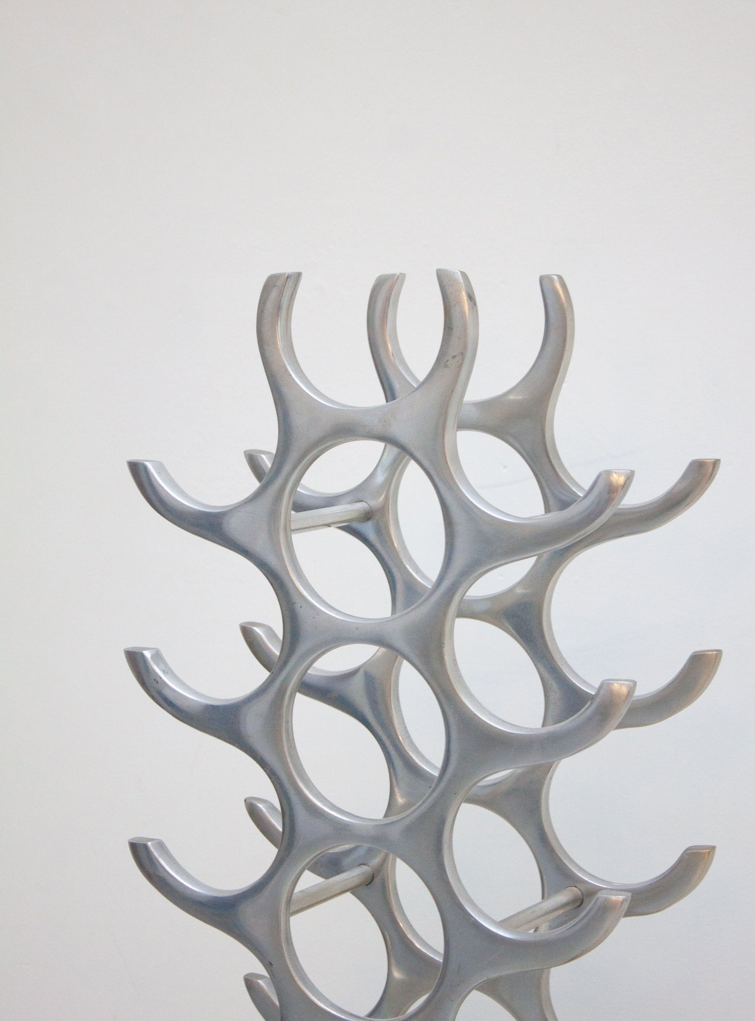 Aluminium Wine Holder by Michael Noll (27 bottles)