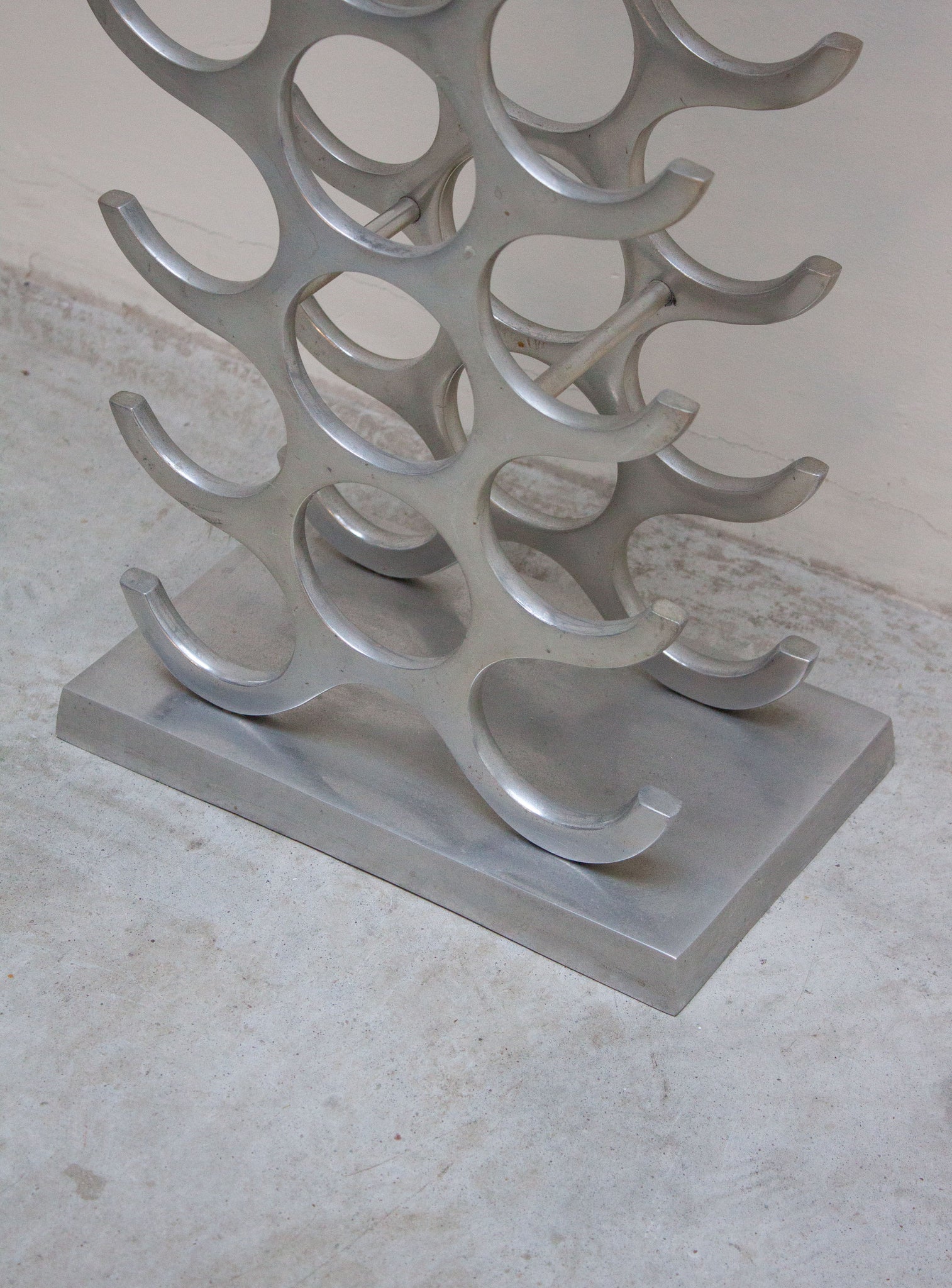 Aluminium Wine Holder by Michael Noll (27 bottles)