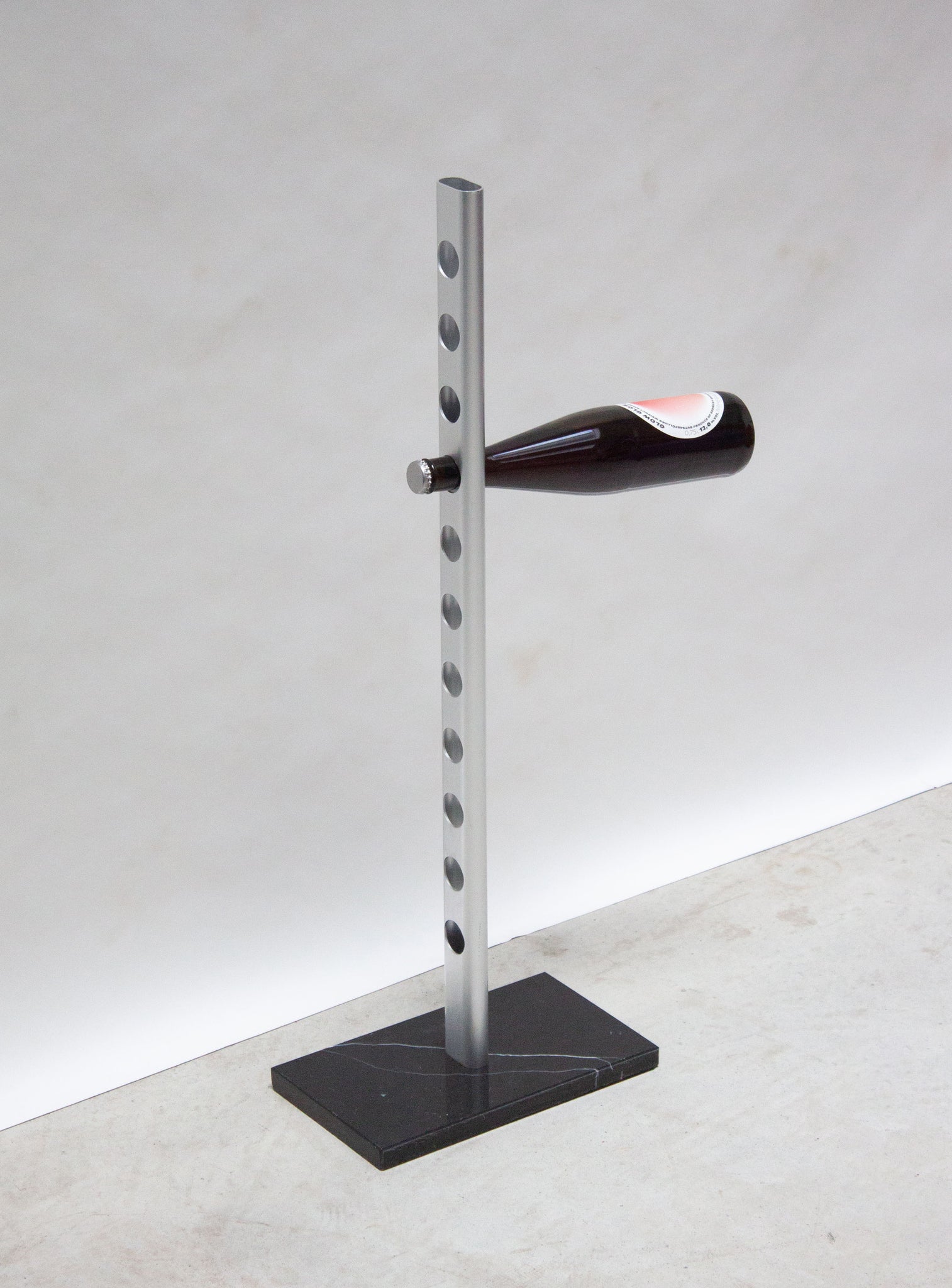 Aluminium Wine Holder on Marble Base