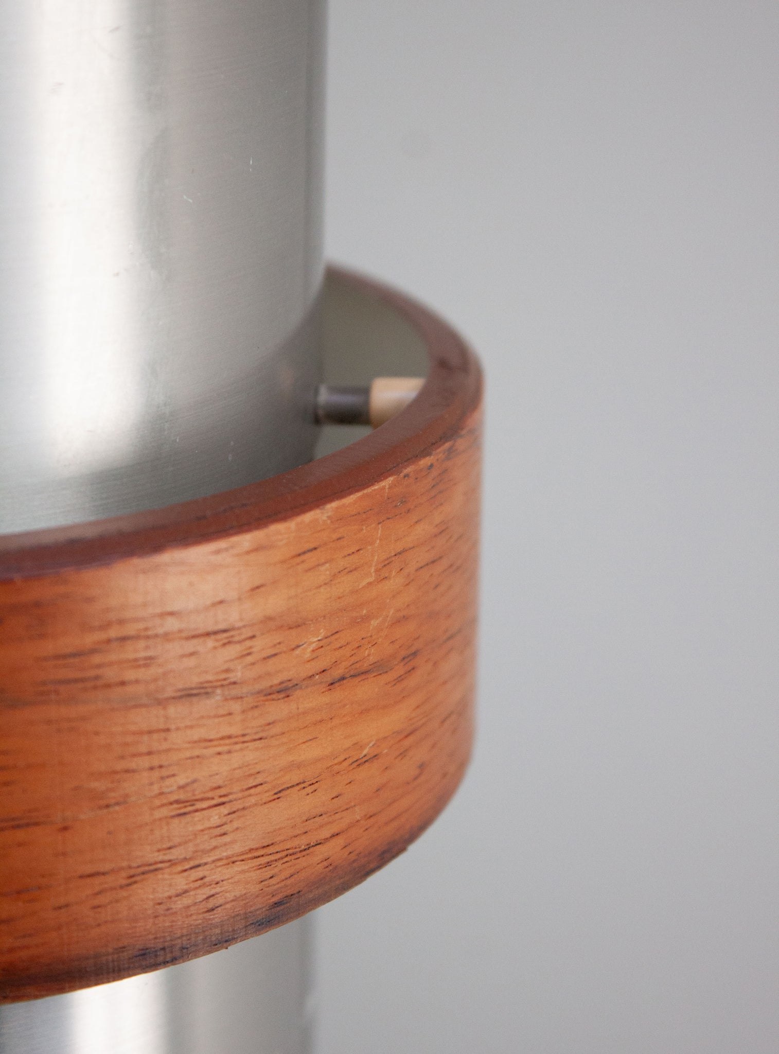 Aluminium and Teak Pendant Lamps