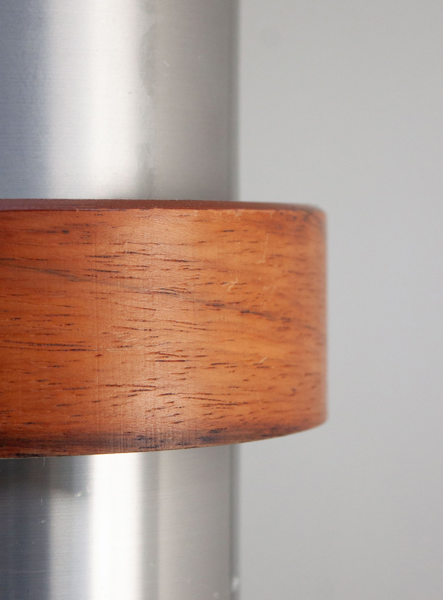 Aluminium and Teak Pendant Lamps