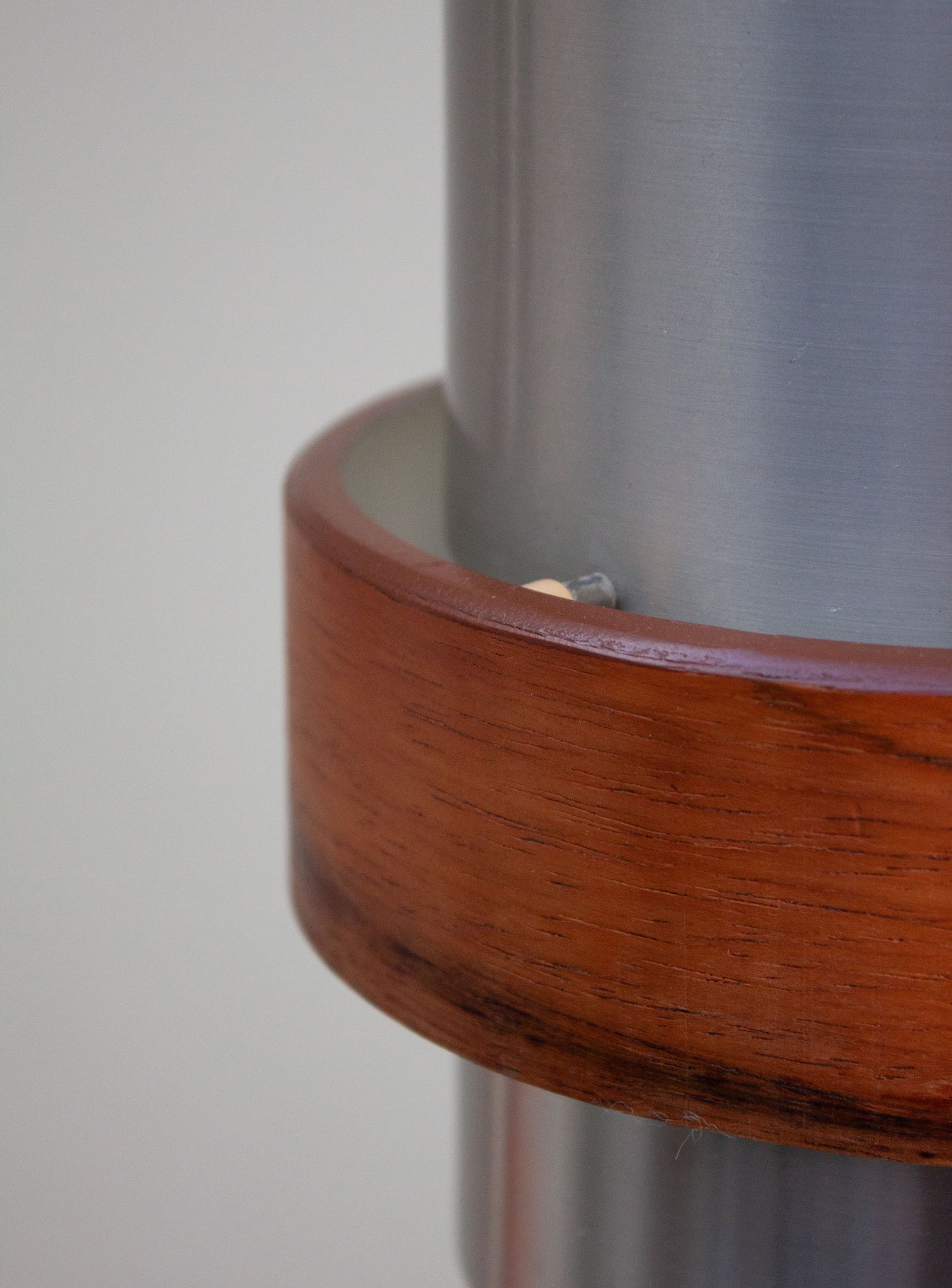 Aluminium and Teak Pendant Lamps