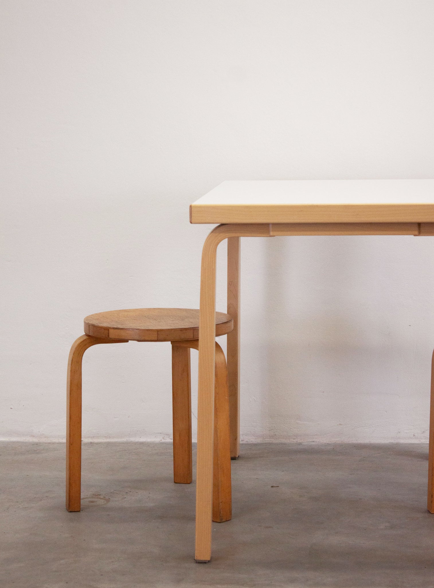 Artek Dining Table or Desk by Alvar Aalto (White)