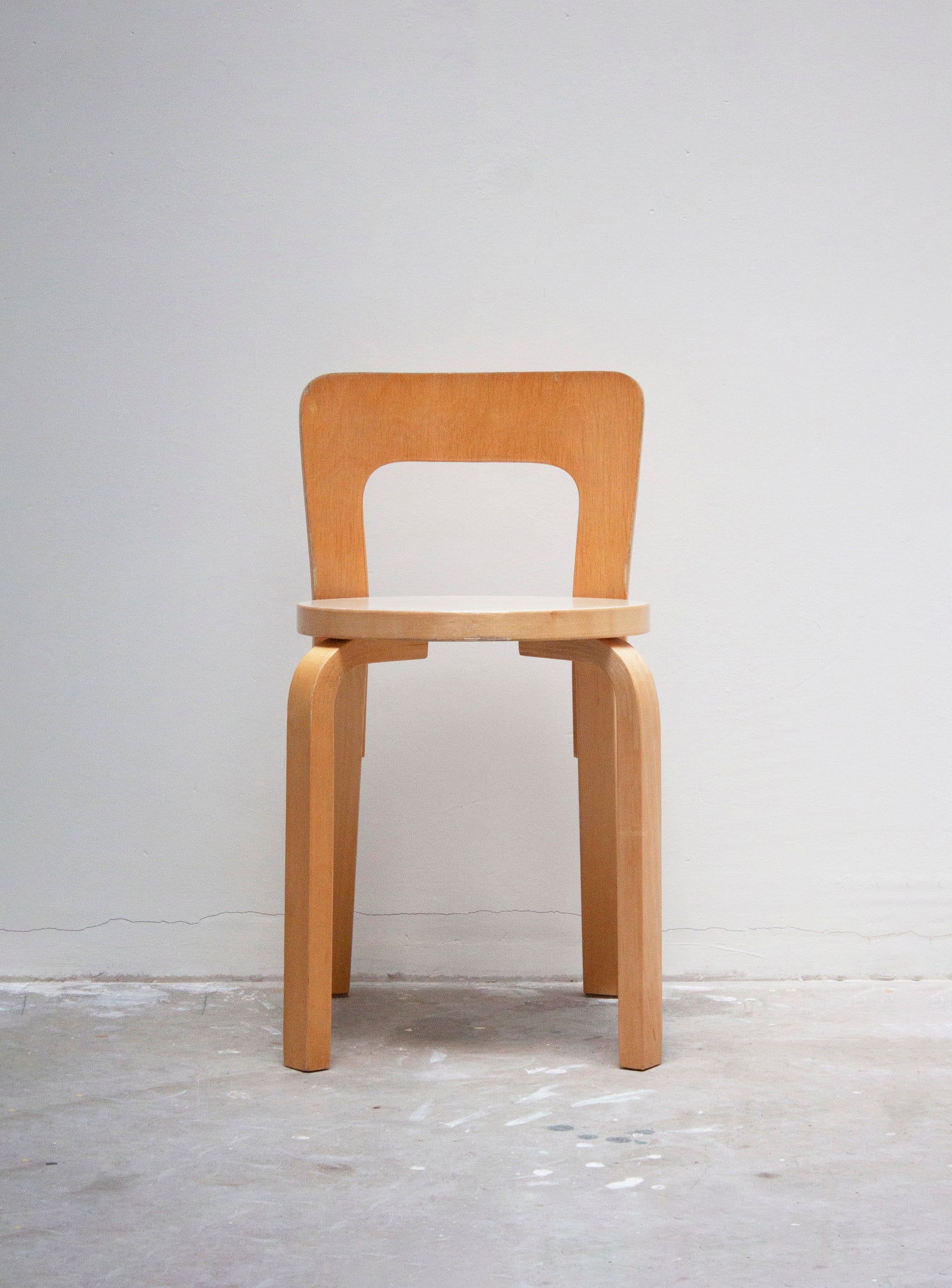 Artek Model 65 Chair by Alvar Aalto (Beige)