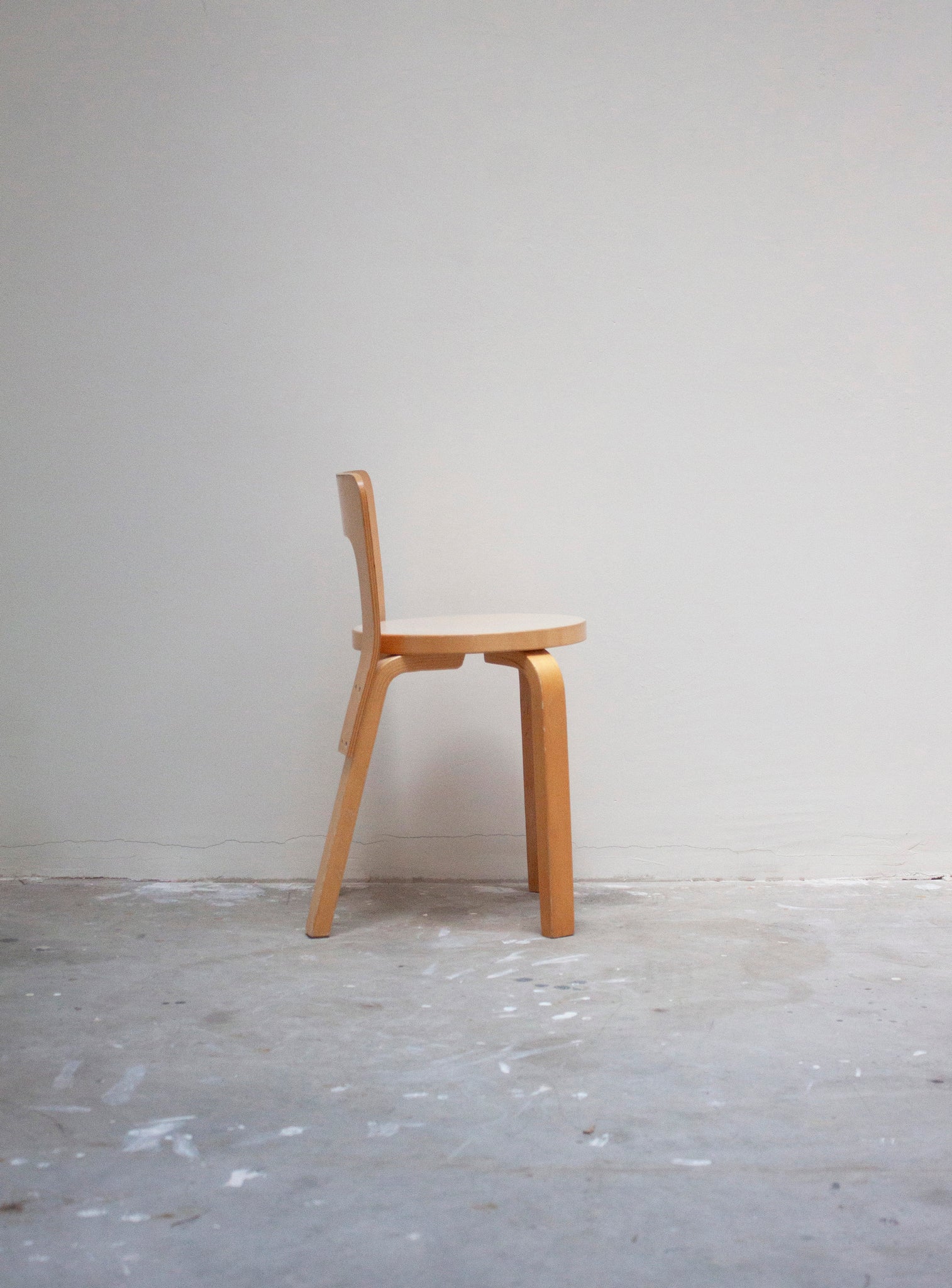 Artek Model 65 Chair by Alvar Aalto (Beige)