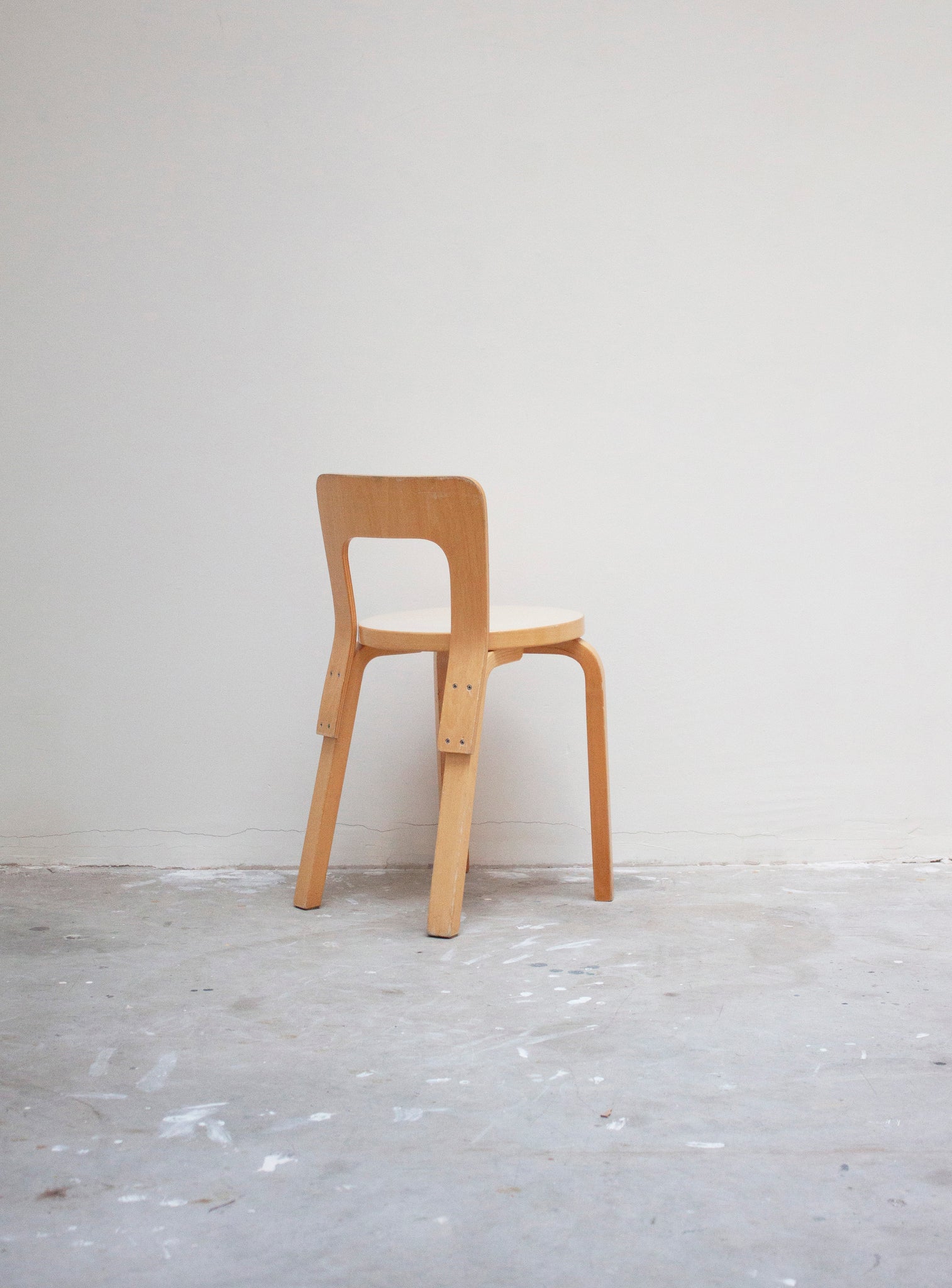 Artek Model 65 Chair by Alvar Aalto (Beige)