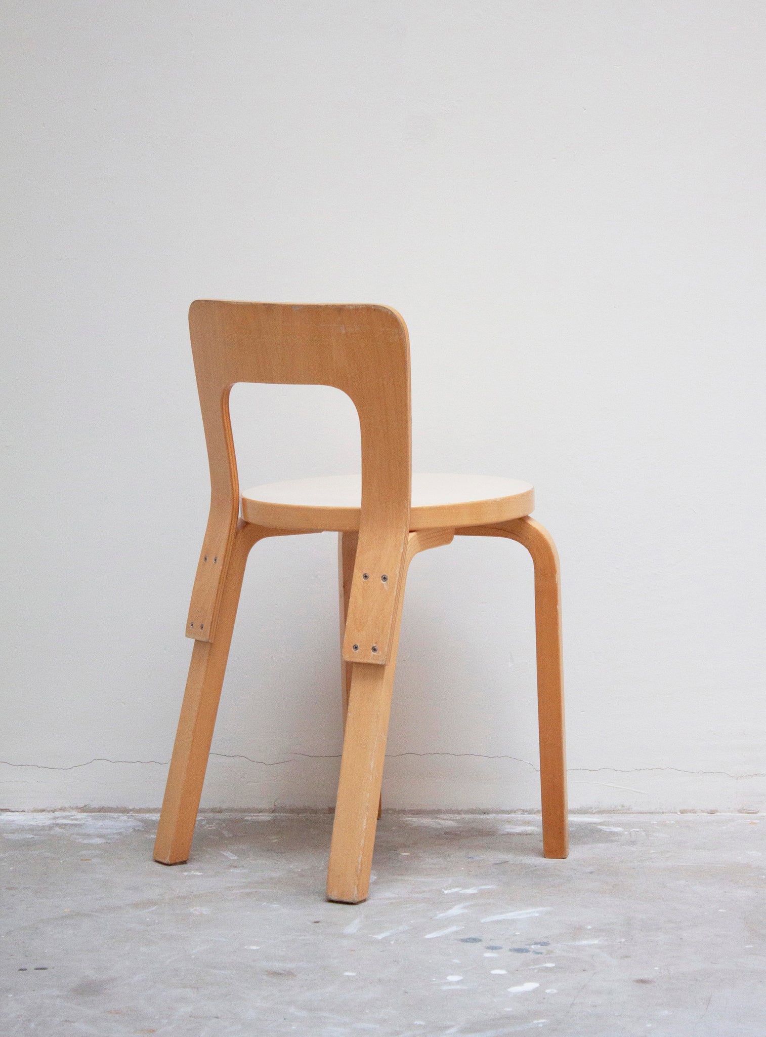 Artek Model 65 Chair by Alvar Aalto (Beige)