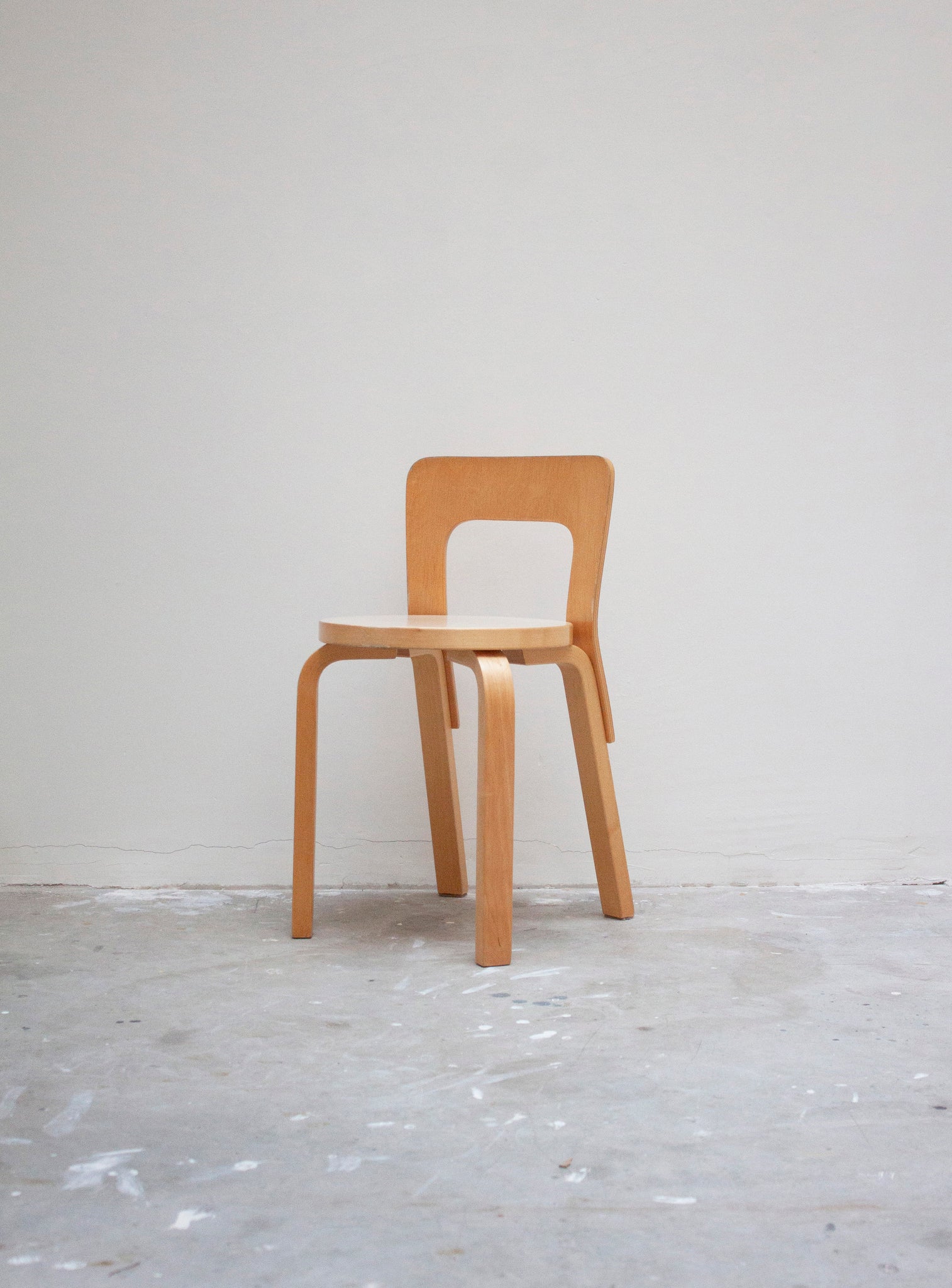 Artek Model 65 Chair by Alvar Aalto (Beige)