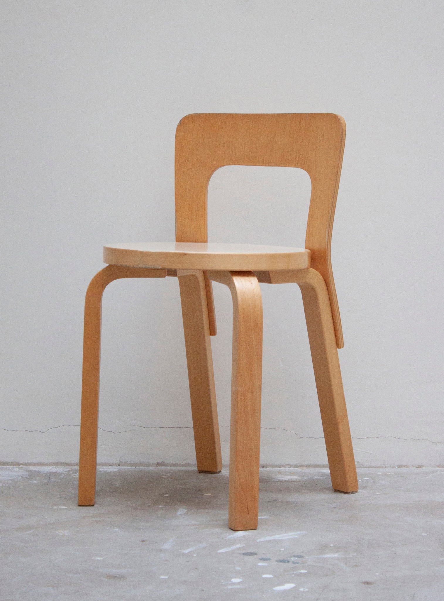 Artek Model 65 Chair by Alvar Aalto (Beige)