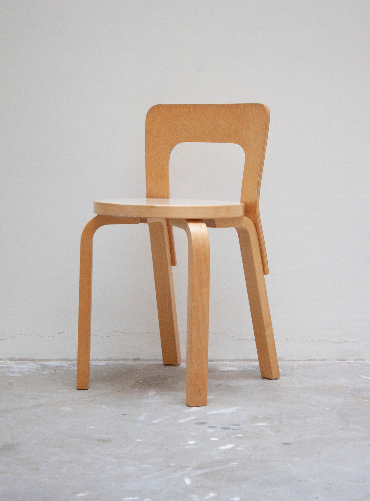 Artek Model 65 Chair by Alvar Aalto (Beige)