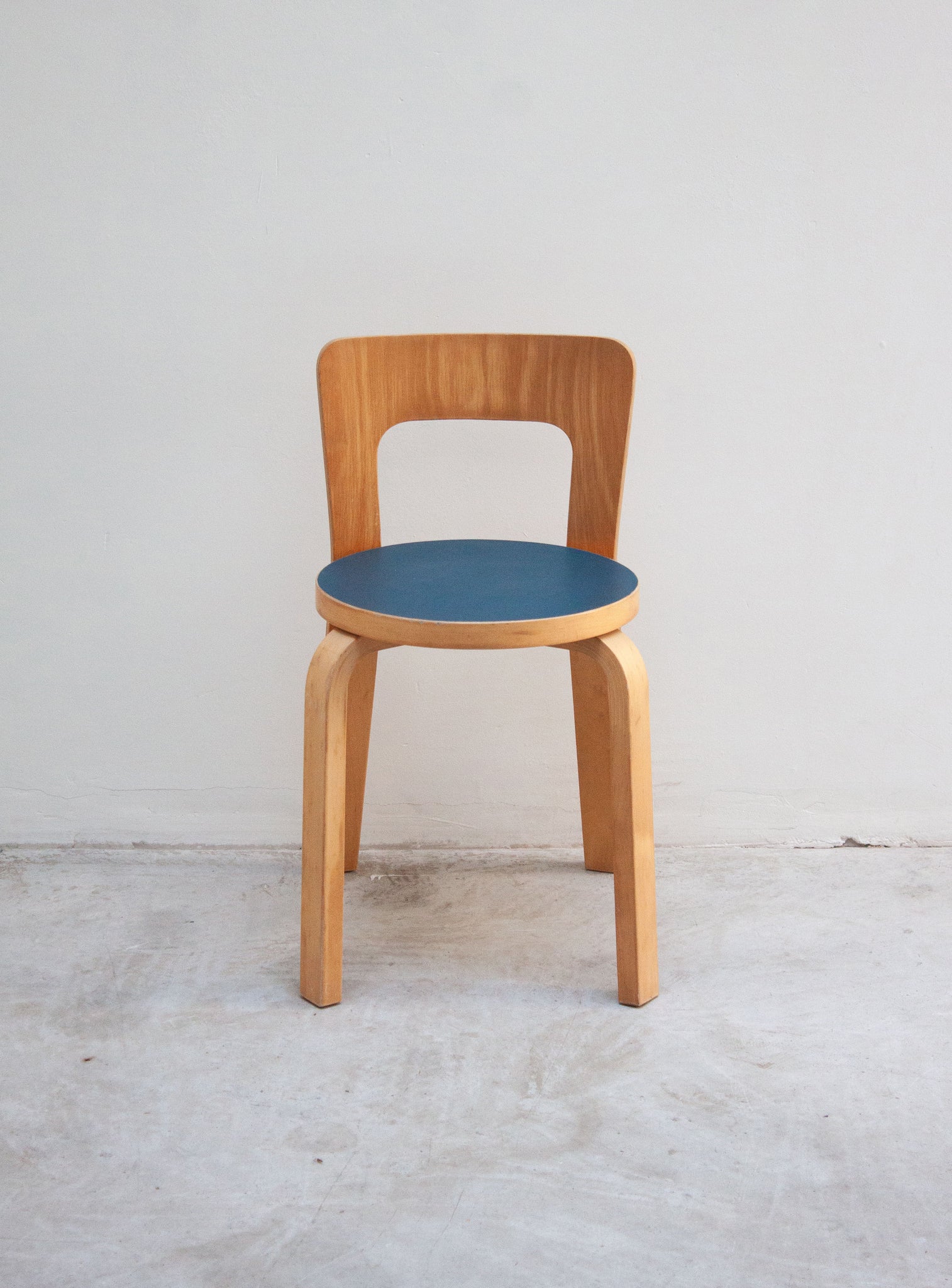 Artek Model 65 Chair by Alvar Aalto (Blue)