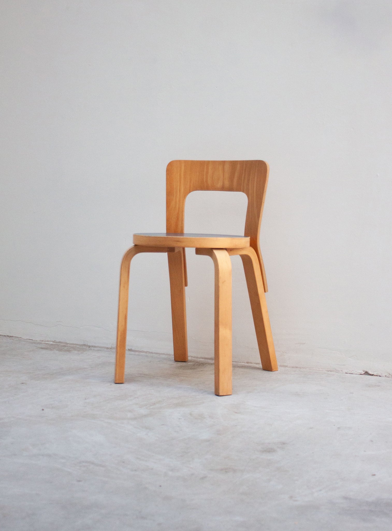 Artek Model 65 Chair by Alvar Aalto (Blue)