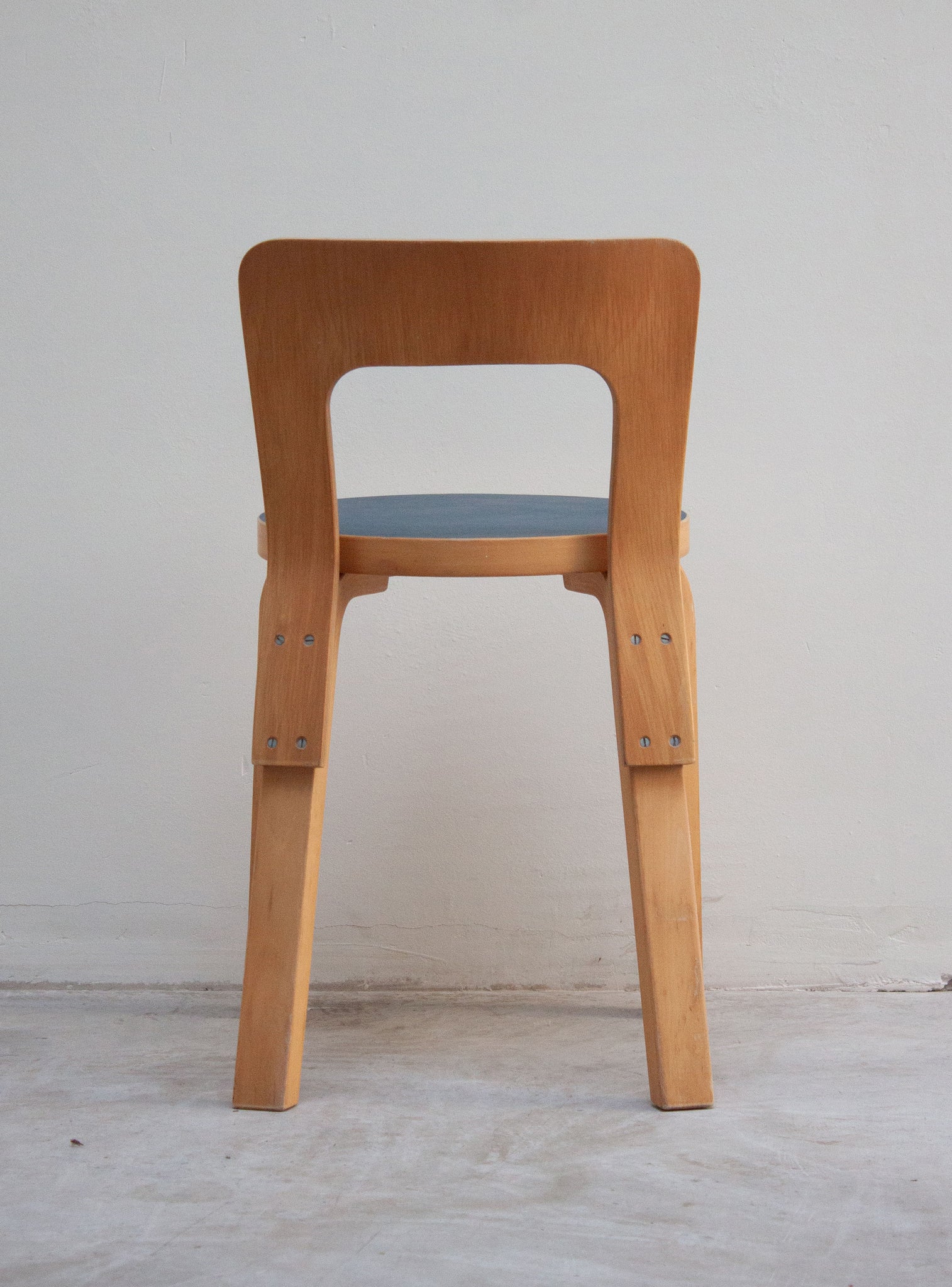 Artek Model 65 Chair by Alvar Aalto (Blue)