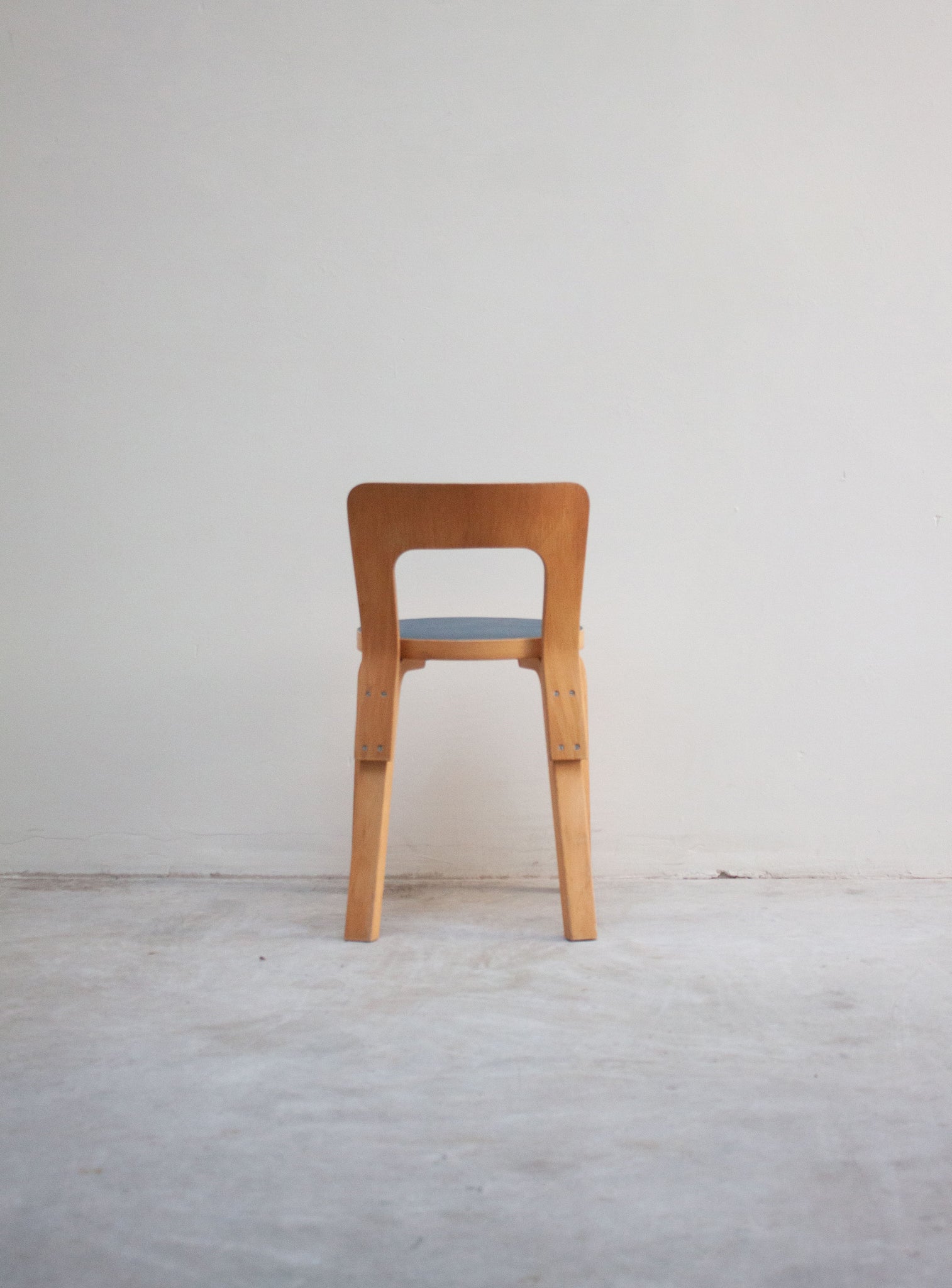 Artek Model 65 Chair by Alvar Aalto (Blue)