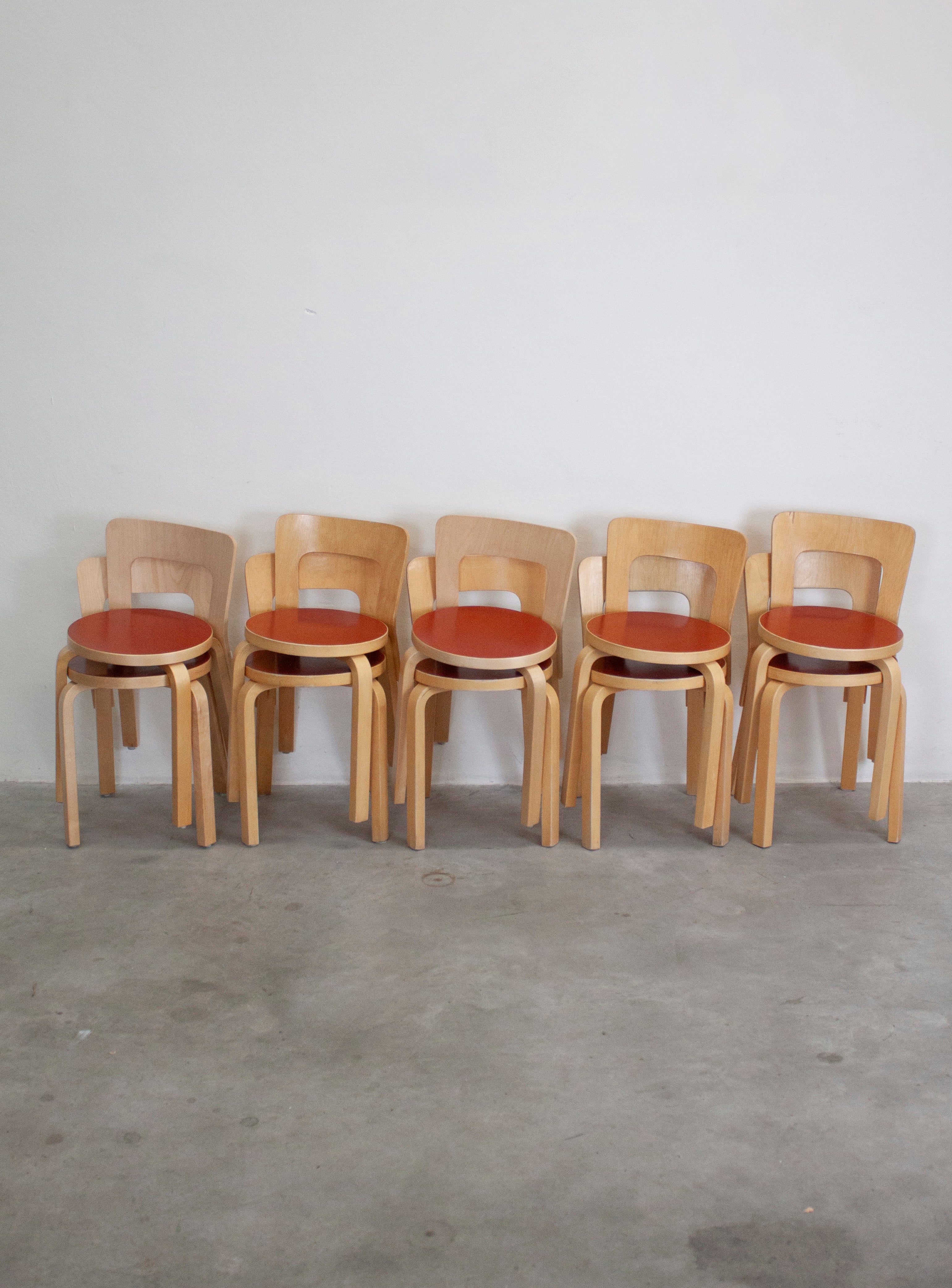 AALTO　アアルト　Artek 　チェア　65s 赤　ヴィンテージ　ビンテージ 616-4054_1.jpg