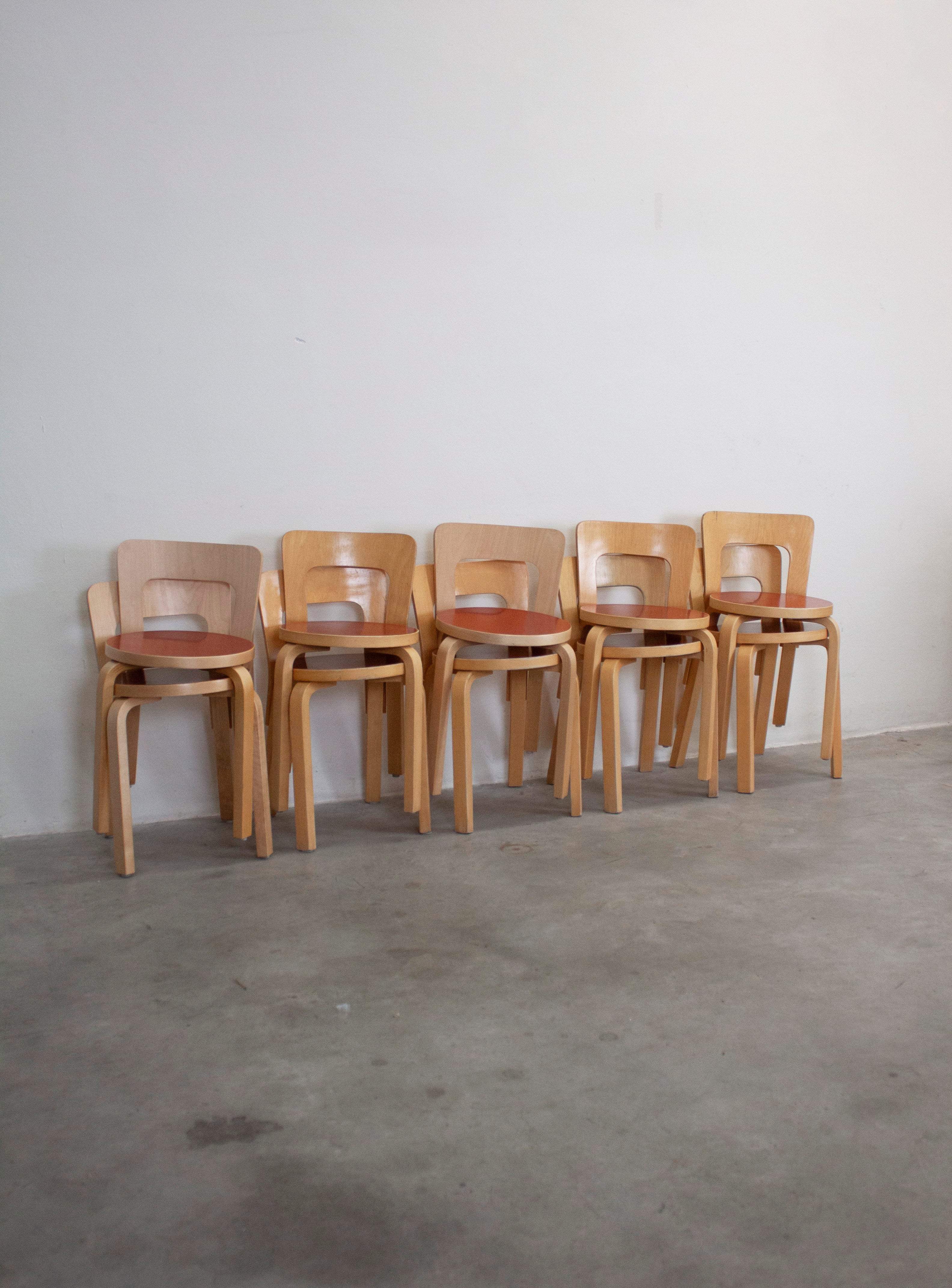 AALTO　アアルト　Artek 　チェア　65s 赤　ヴィンテージ　ビンテージ 楽天市場】【北欧 アンティーク】アルテック チェア 65 レッド