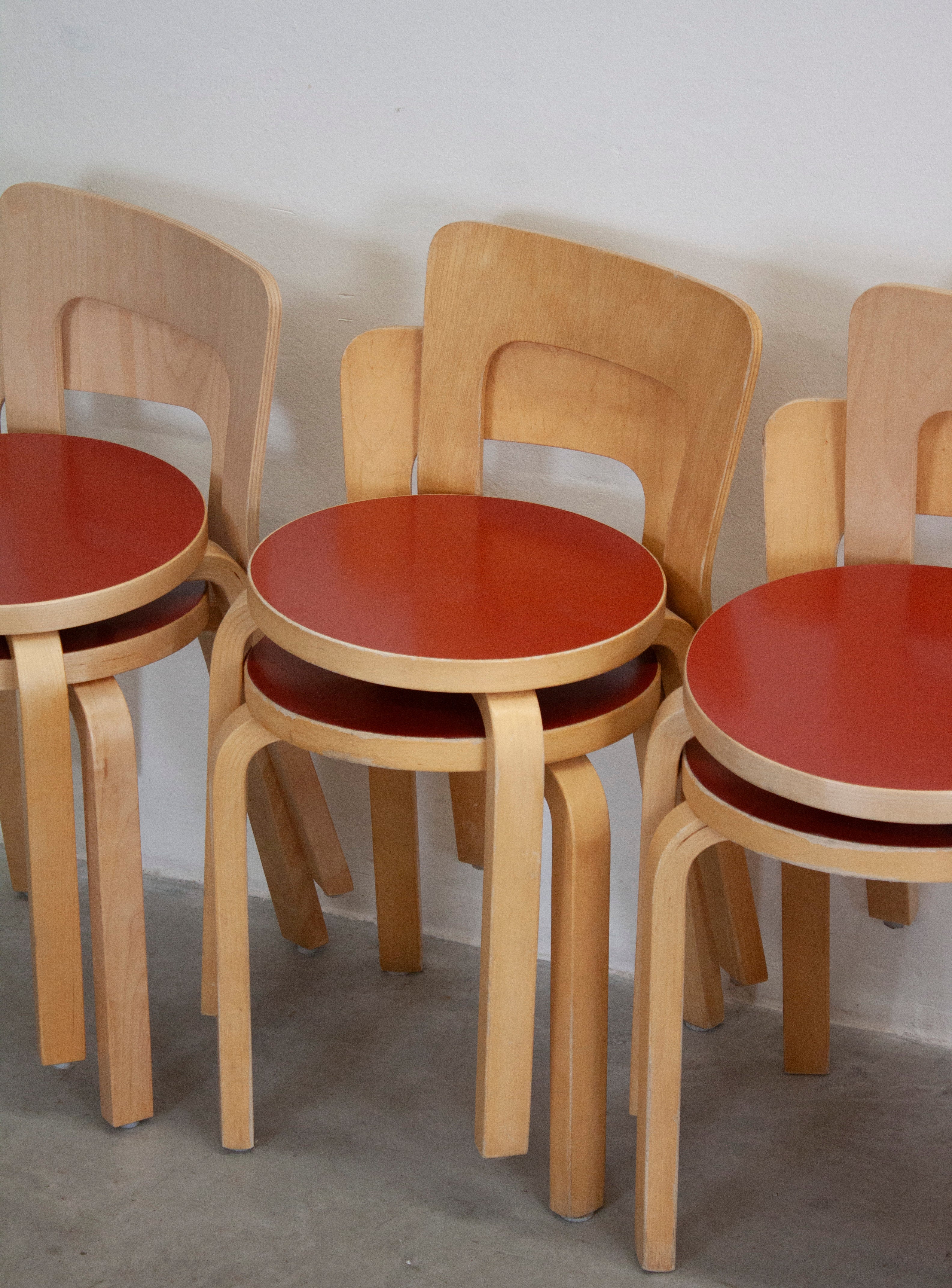 AALTO　アアルト　Artek 　チェア　65s 赤　ヴィンテージ　ビンテージ 楽天市場】【北欧 アンティーク】アルテック チェア 65 レッド