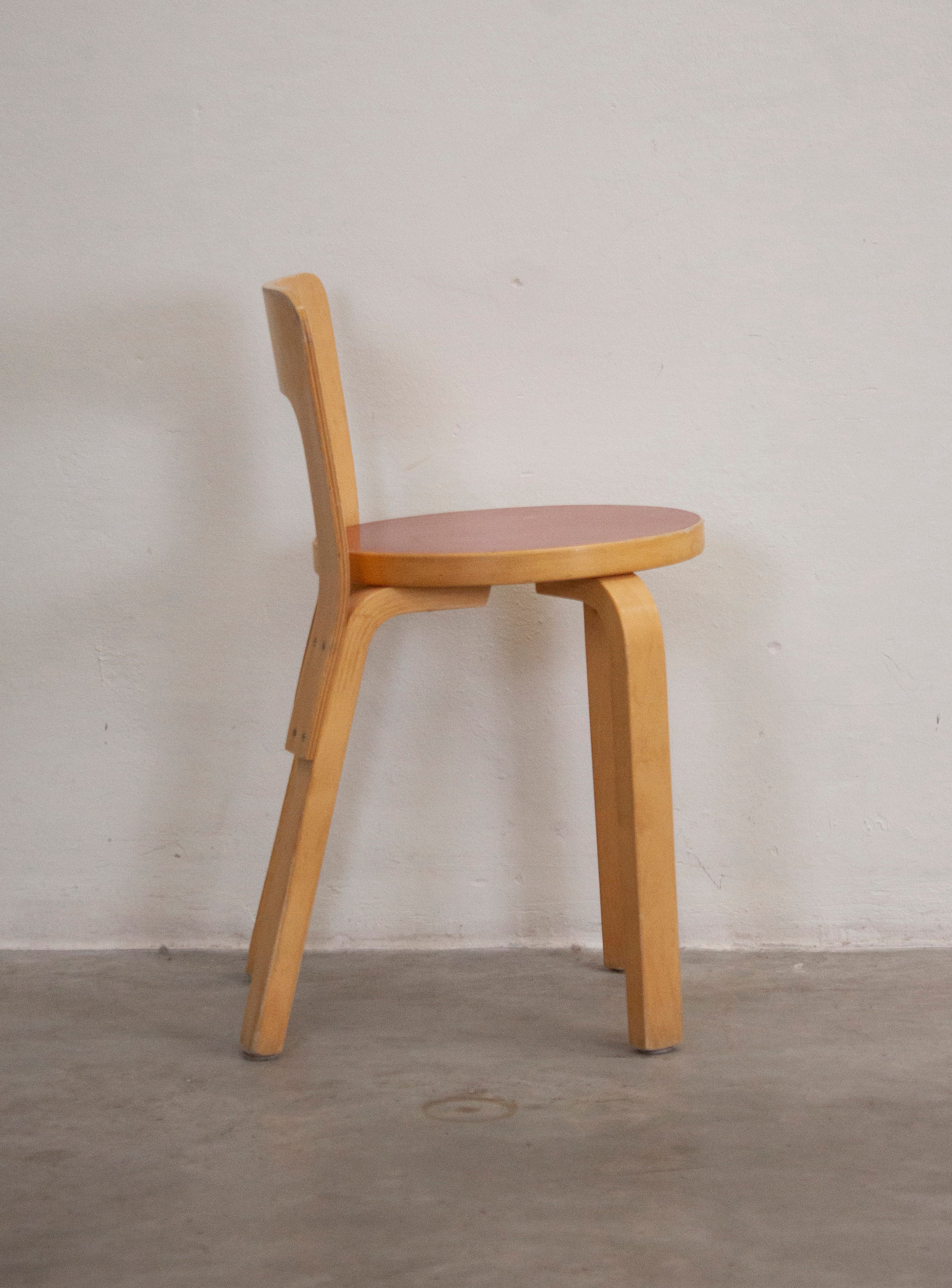 Artek Model 65 Chair by Alvar Aalto (Red) – JUKI AMSTERDAM