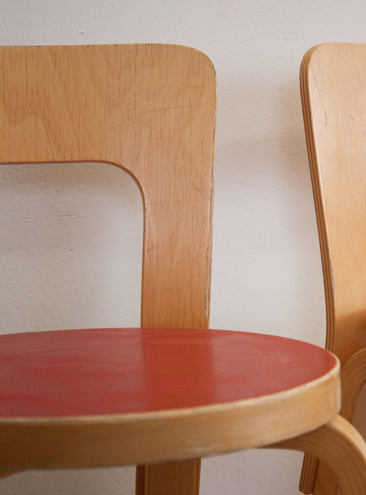 Artek Model 65 Chair by Alvar Aalto (Red)