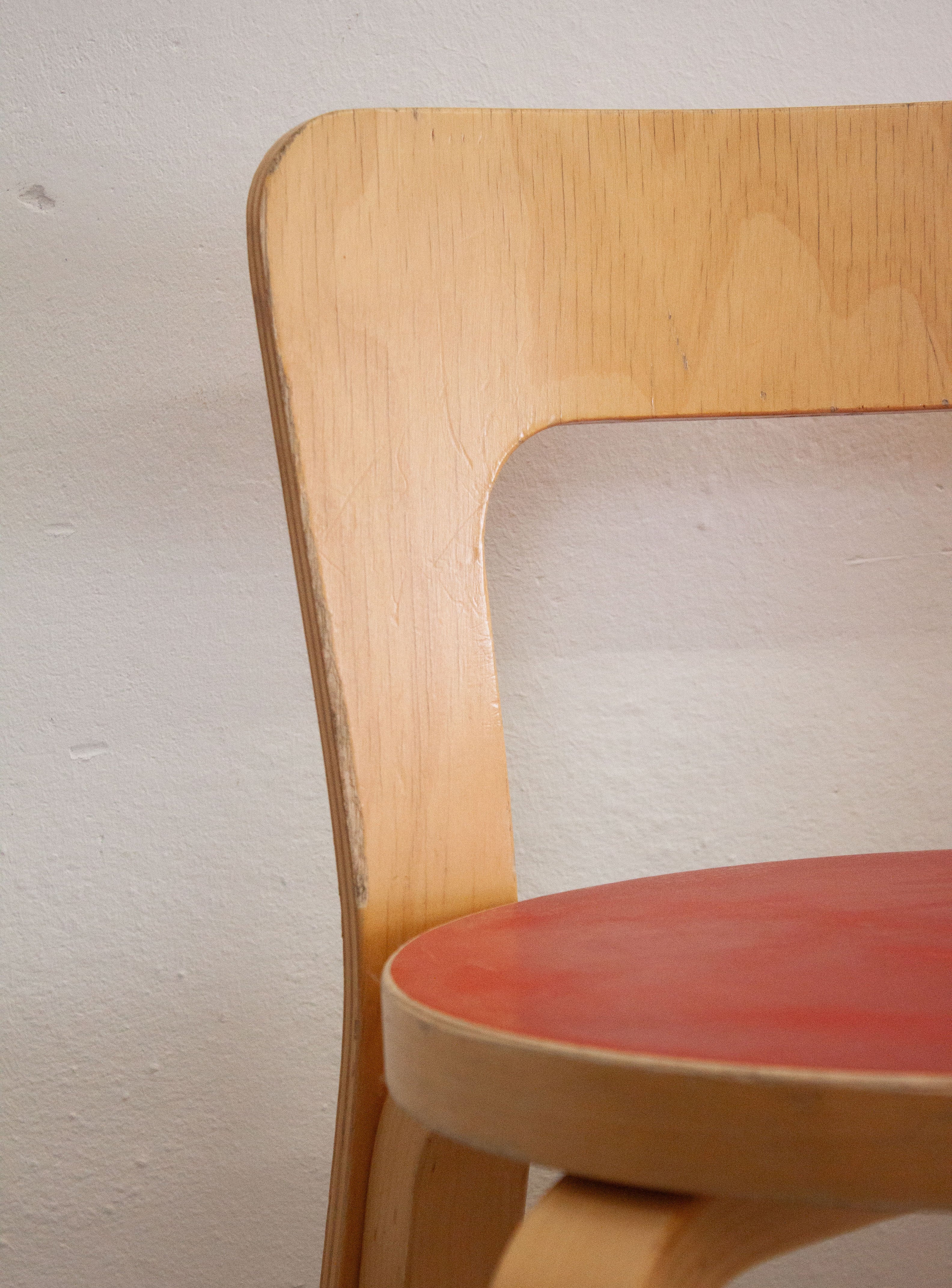 Artek Model 65 Chair by Alvar Aalto (Red) – JUKI AMSTERDAM