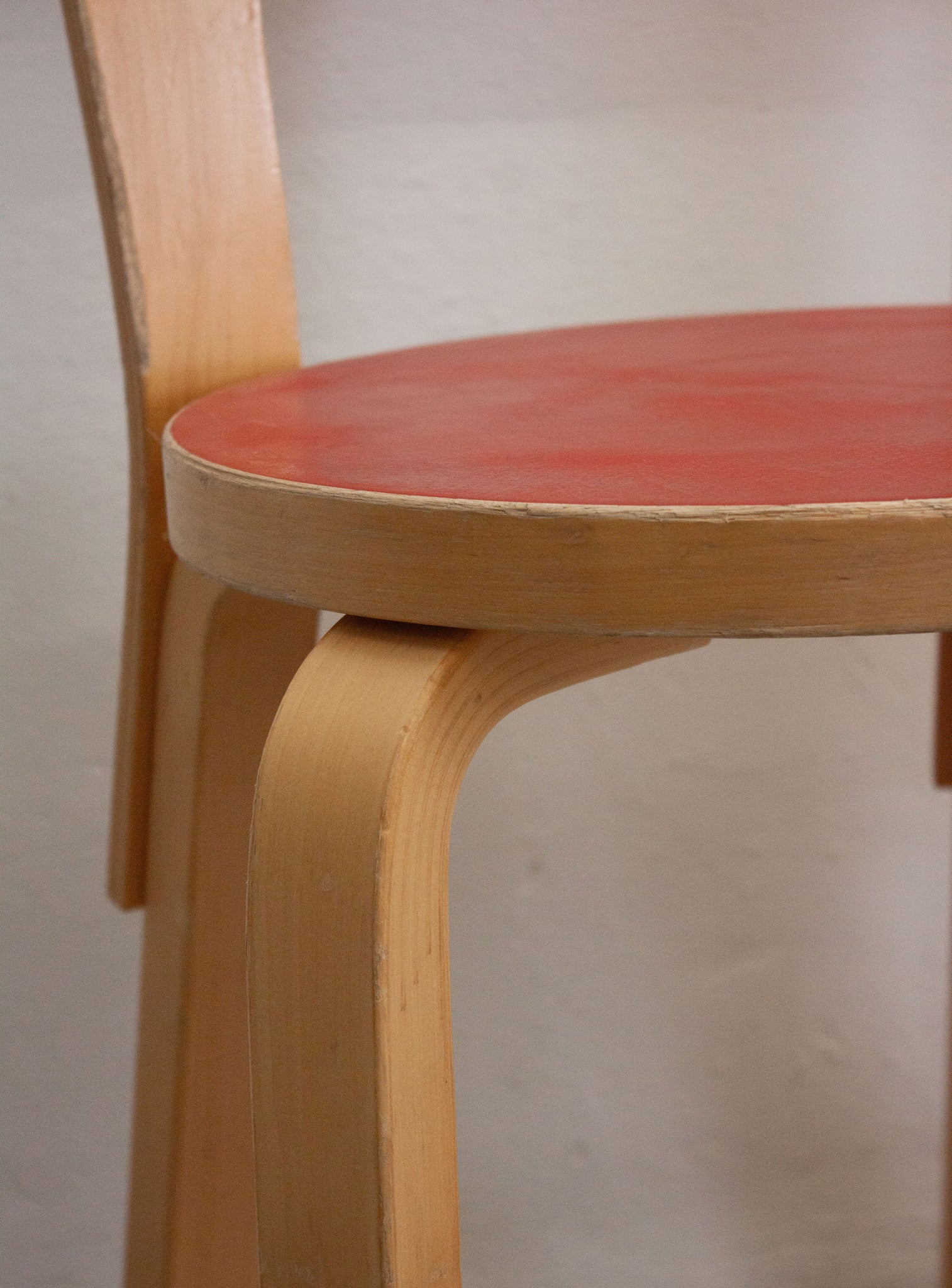 Artek Model 65 Chair by Alvar Aalto (Red)