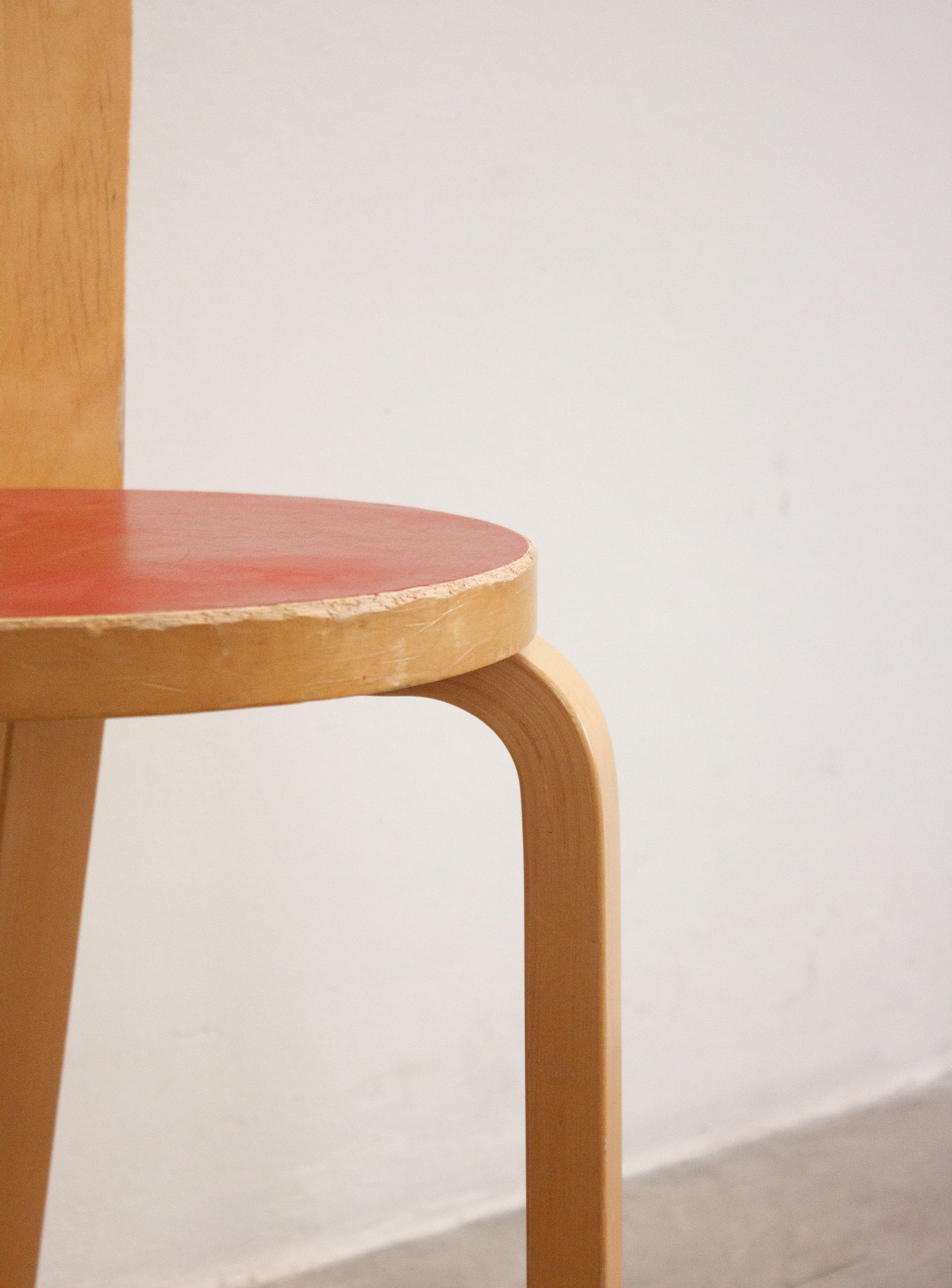 Artek Model 65 Chair by Alvar Aalto (Red)