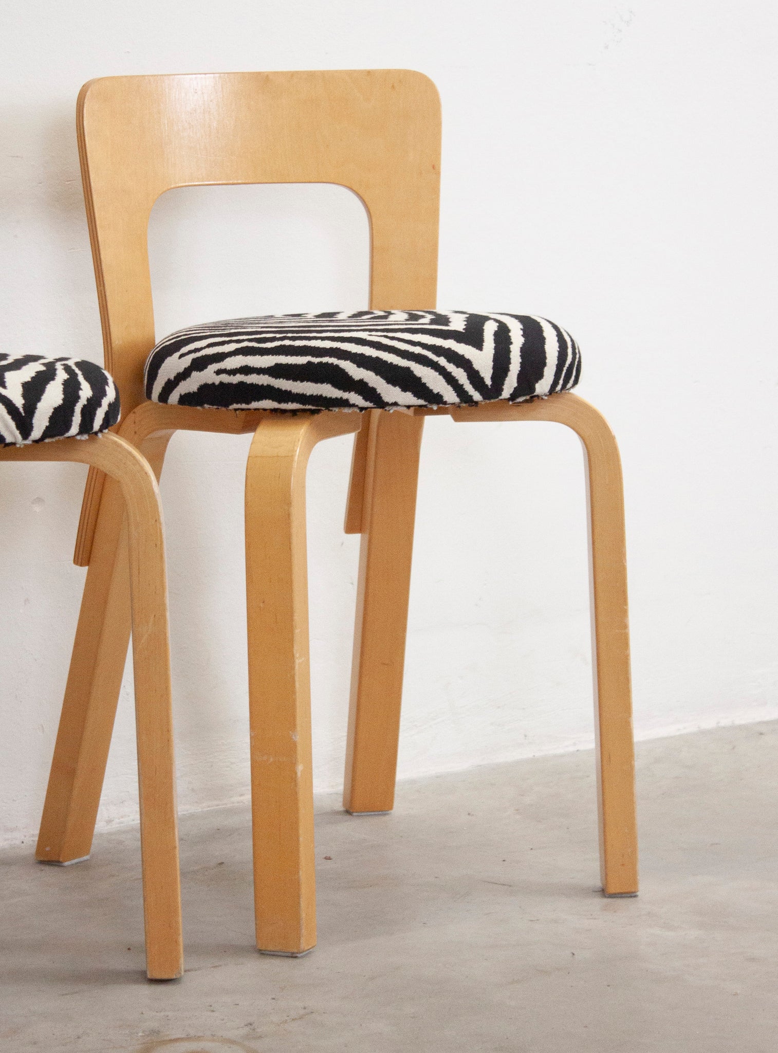 Artek Model 65 Chair by Alvar Aalto (Zebra)