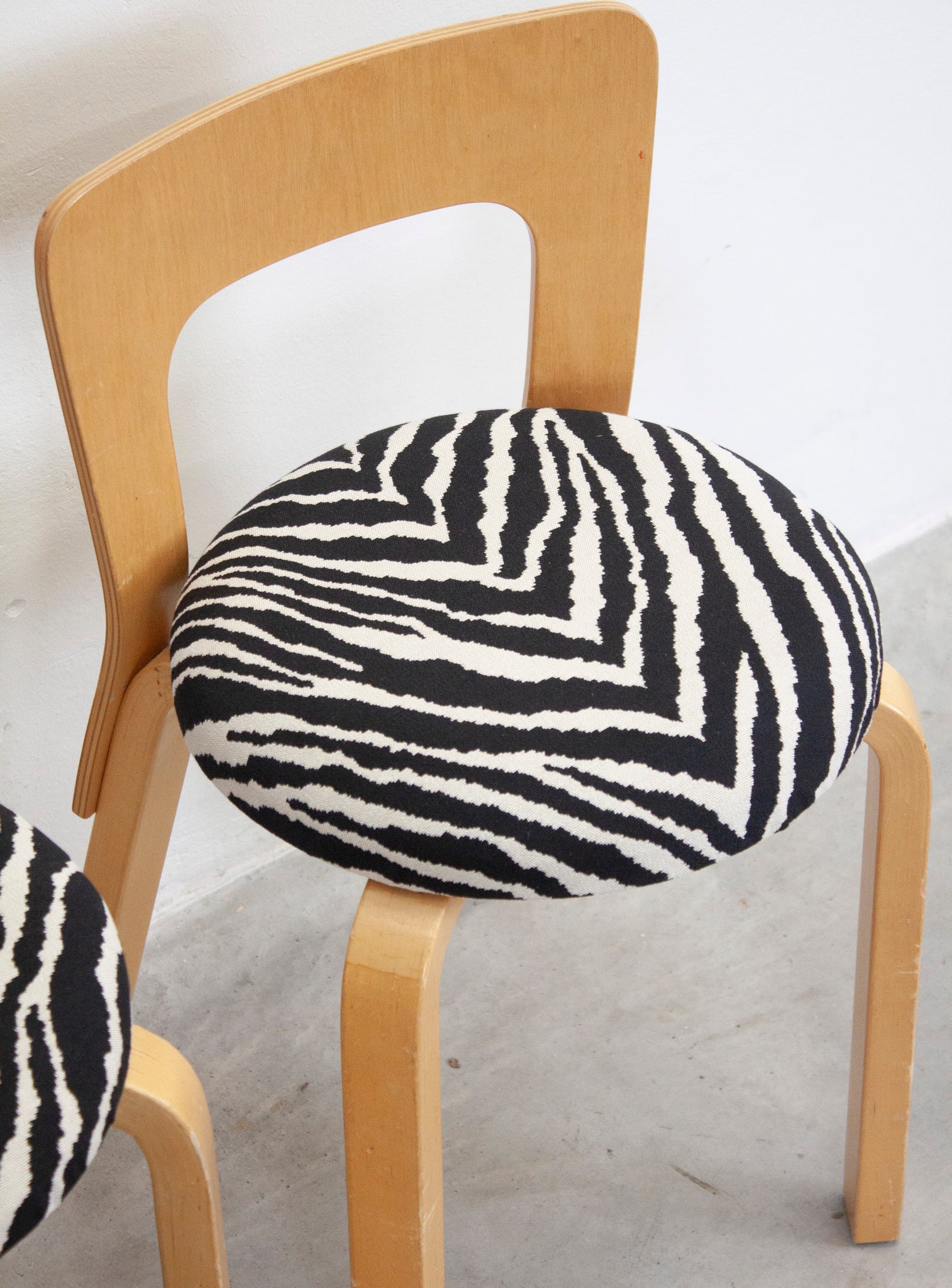 Artek Model 65 Chair by Alvar Aalto (Zebra)