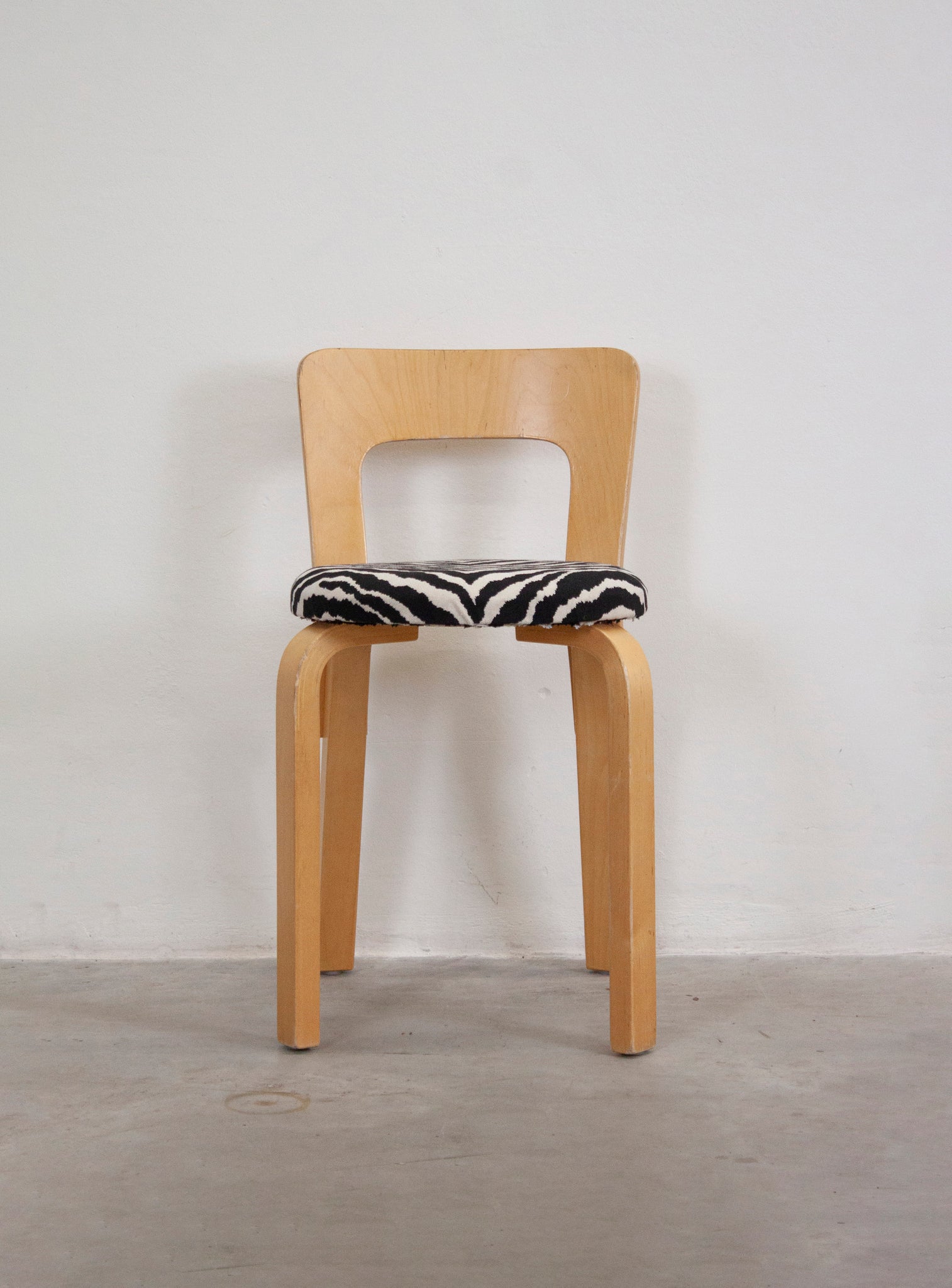 Artek Model 65 Chair by Alvar Aalto (Zebra)