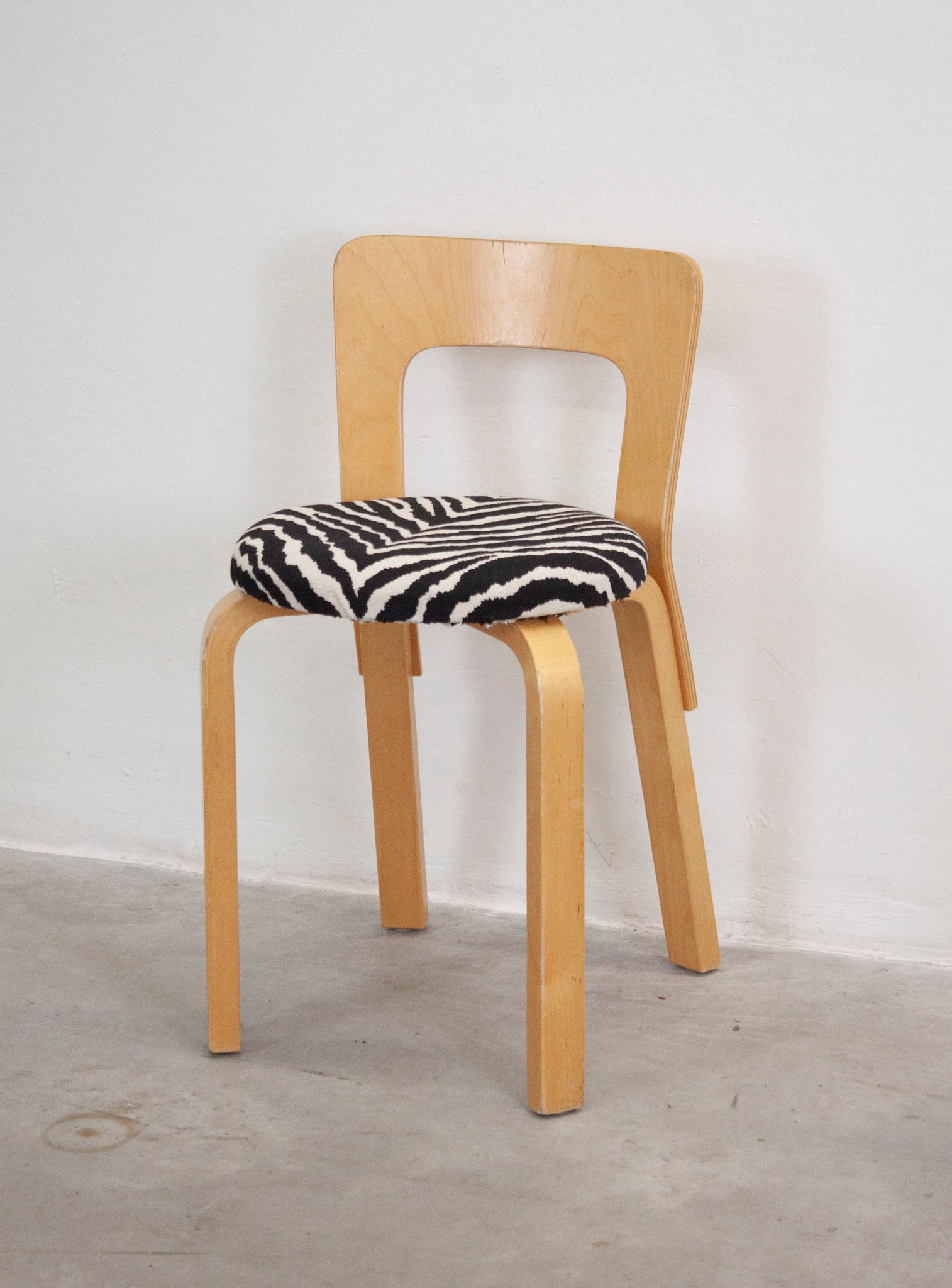 Artek Model 65 Chair by Alvar Aalto (Zebra)