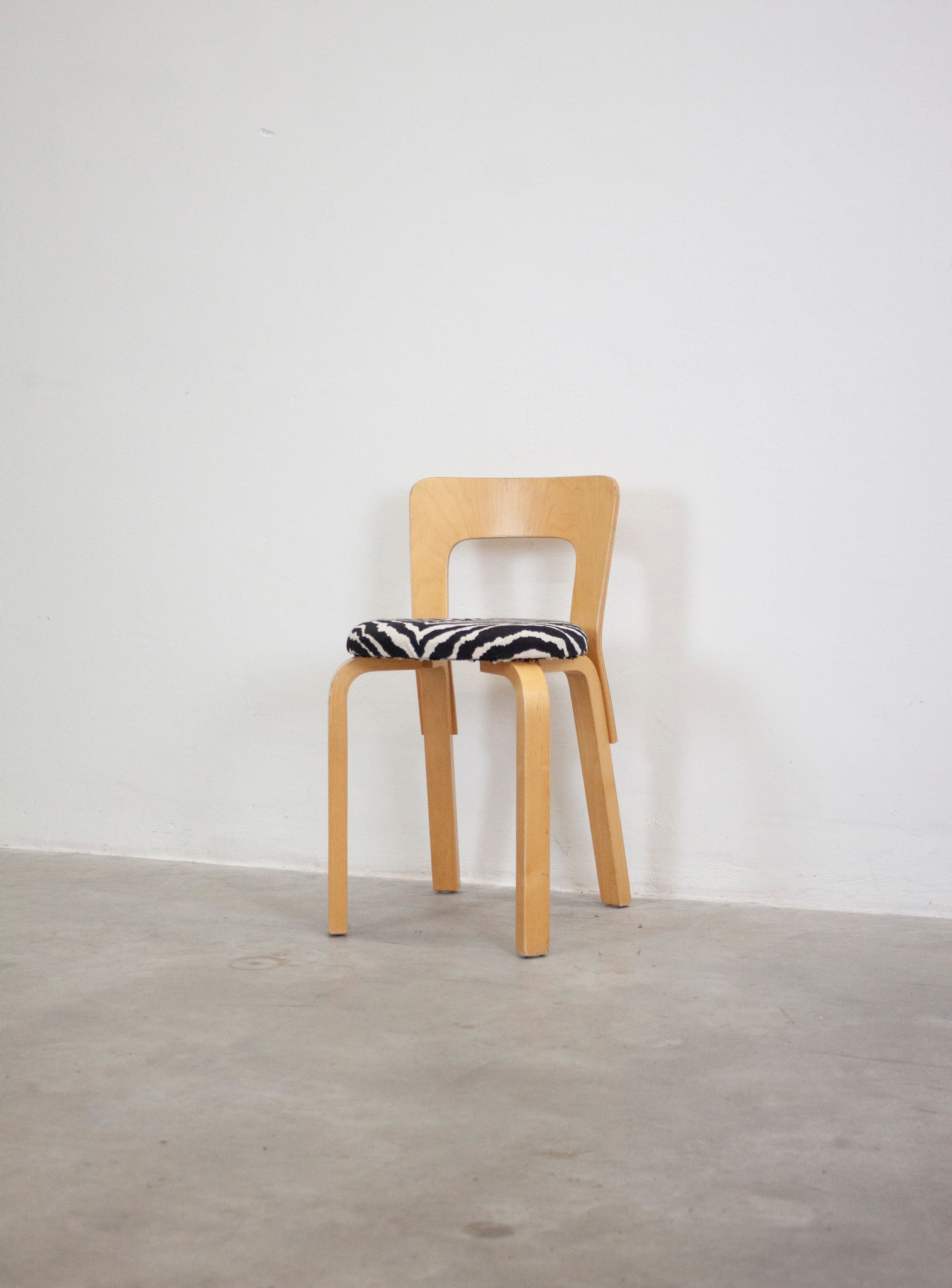 Artek Model 65 Chair by Alvar Aalto (Zebra)