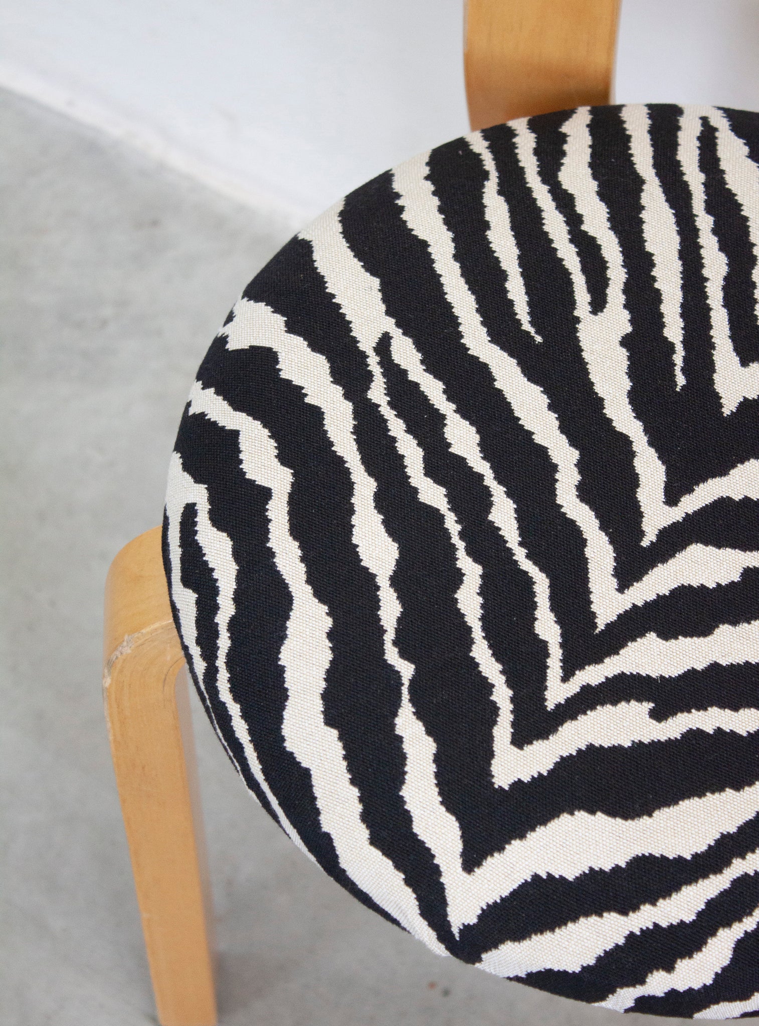 Artek Model 65 Chair by Alvar Aalto (Zebra)