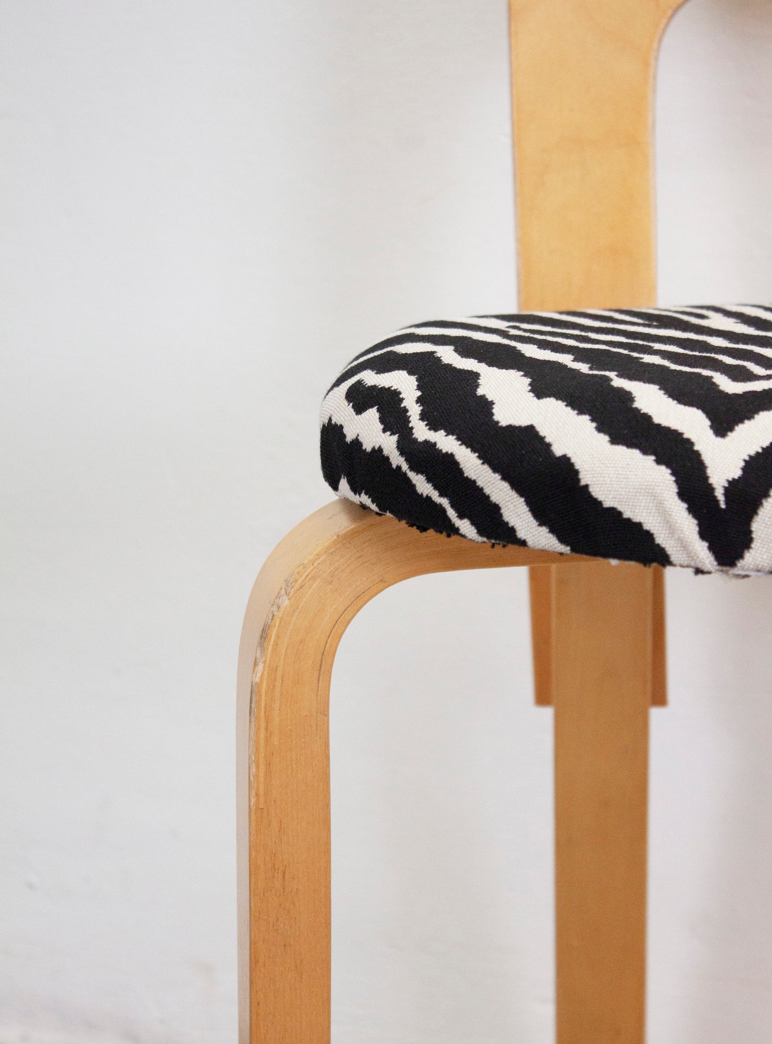 Artek Model 65 Chair by Alvar Aalto (Zebra)