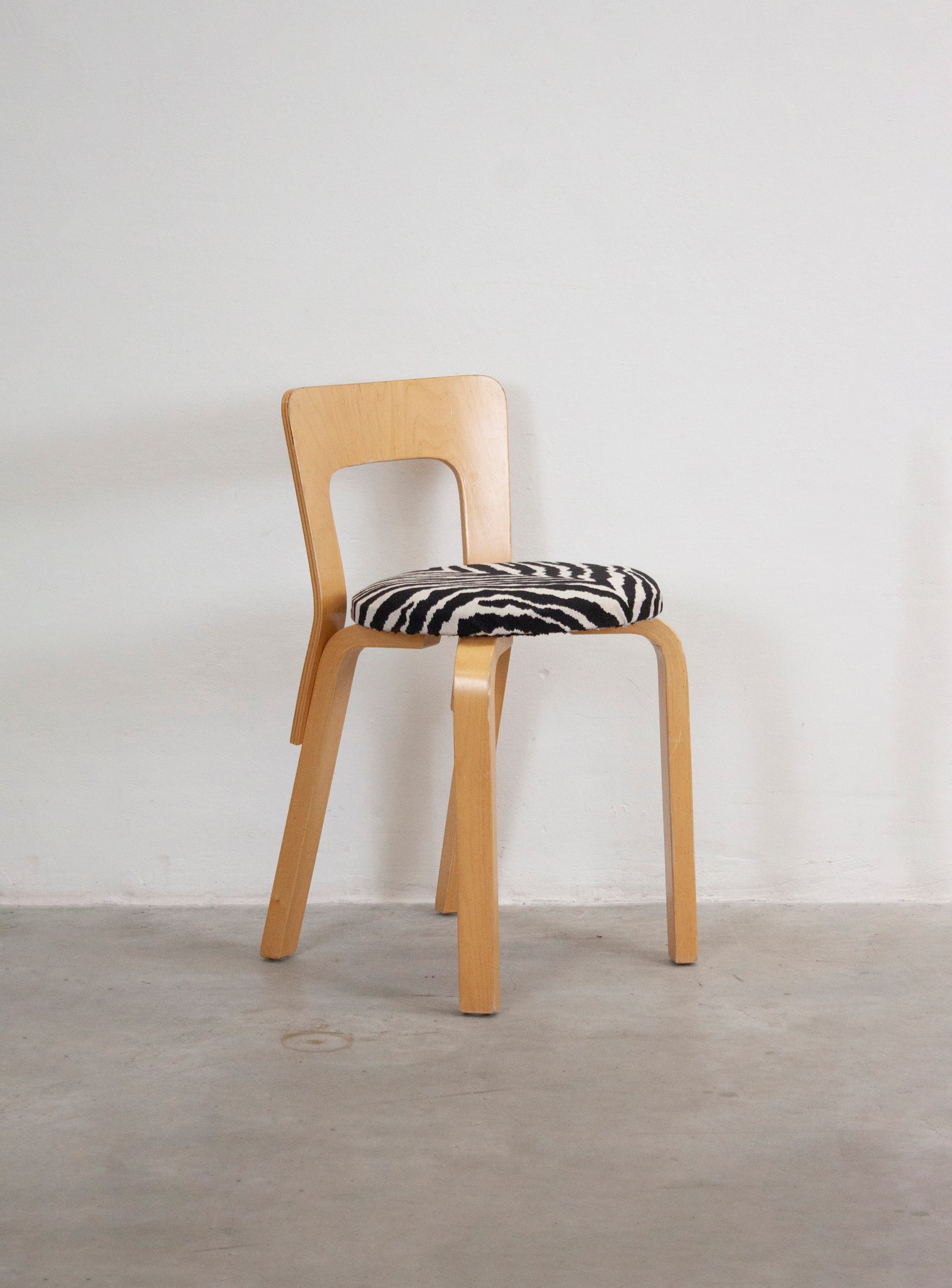 Artek Model 65 Chair by Alvar Aalto (Zebra)