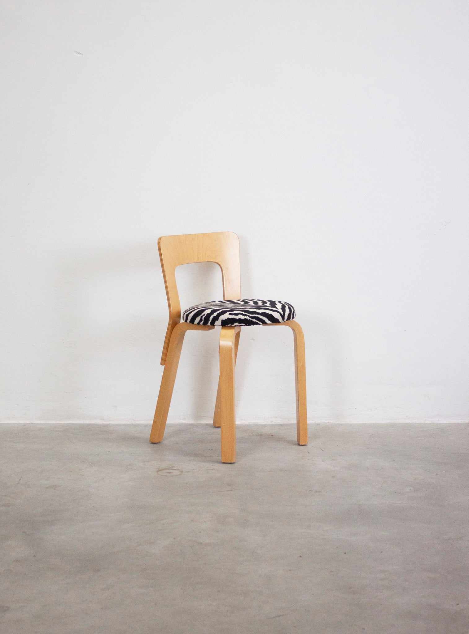 Artek Model 65 Chair by Alvar Aalto (Zebra)