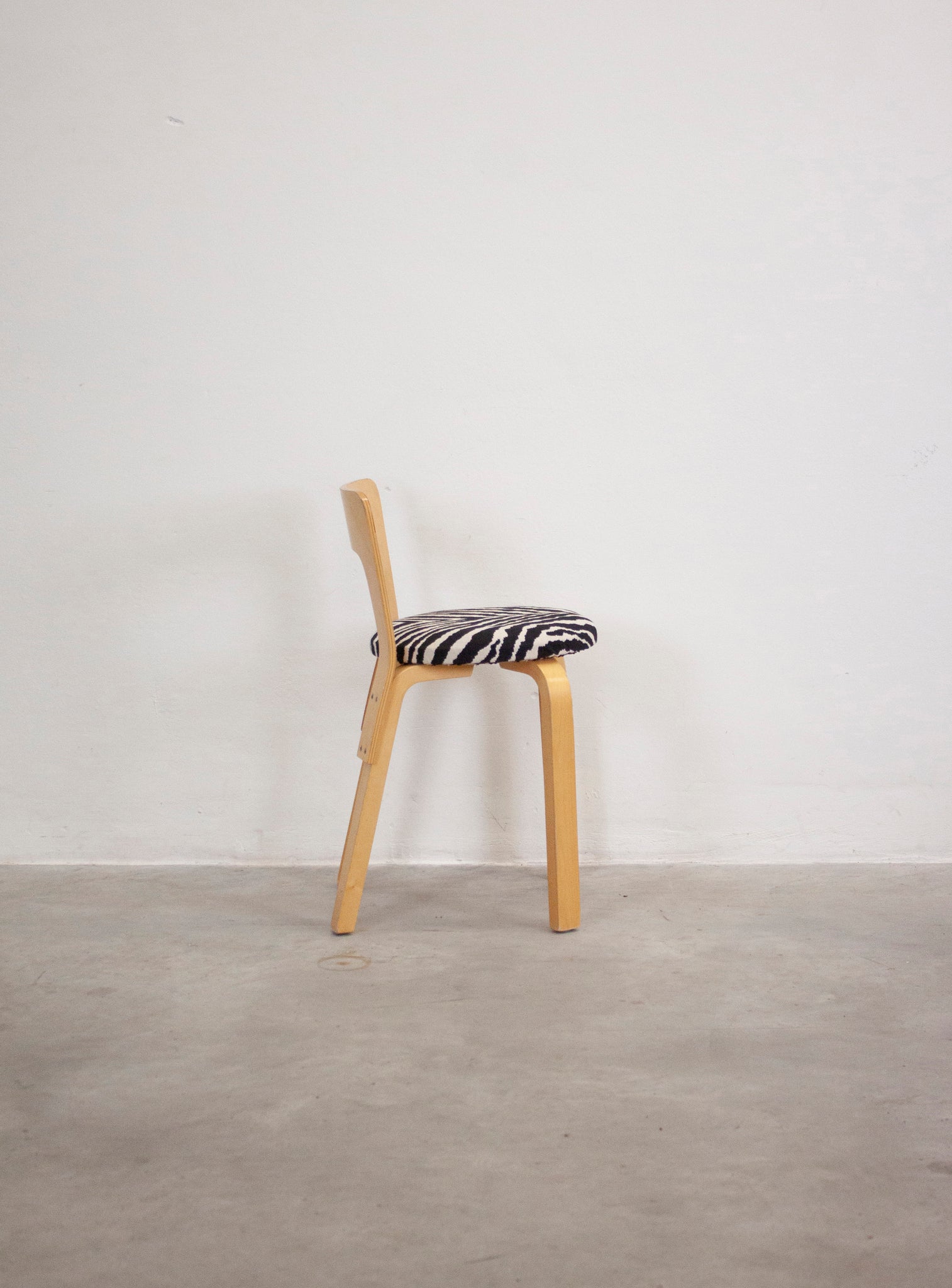 Artek Model 65 Chair by Alvar Aalto (Zebra)