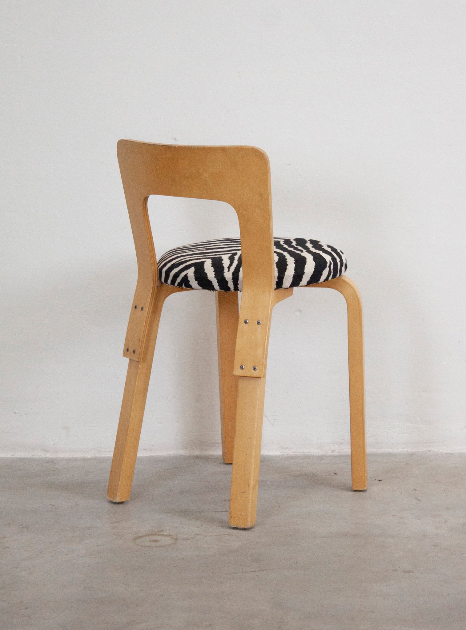 Artek Model 65 Chair by Alvar Aalto (Zebra)