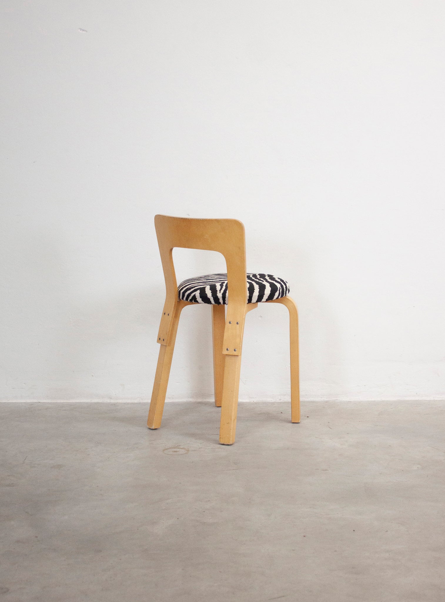 Artek Model 65 Chair by Alvar Aalto (Zebra)