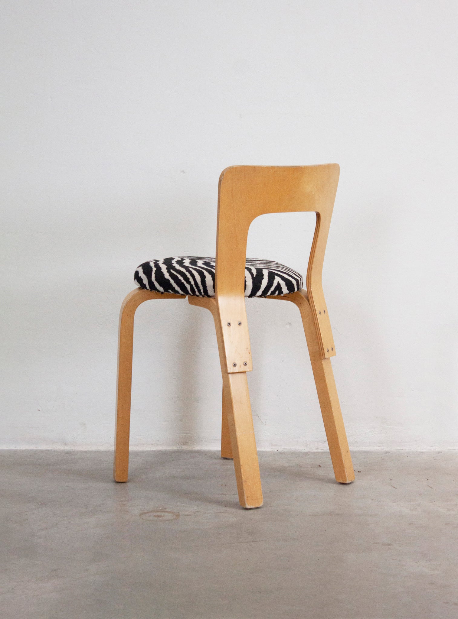 Artek Model 65 Chair by Alvar Aalto (Zebra)